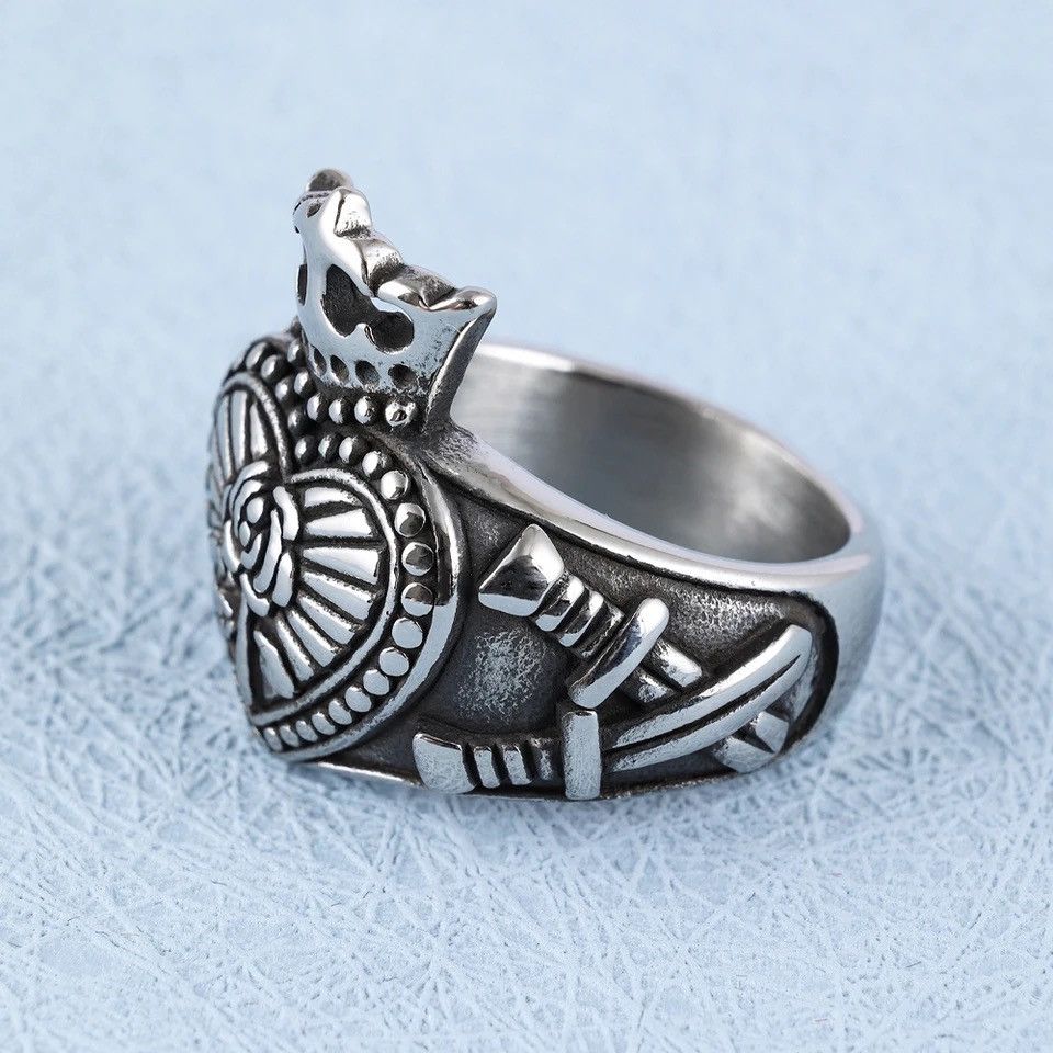 Jewelry Crown Heart Sword Rings Size ONE SIZE - 2 Thumbnail