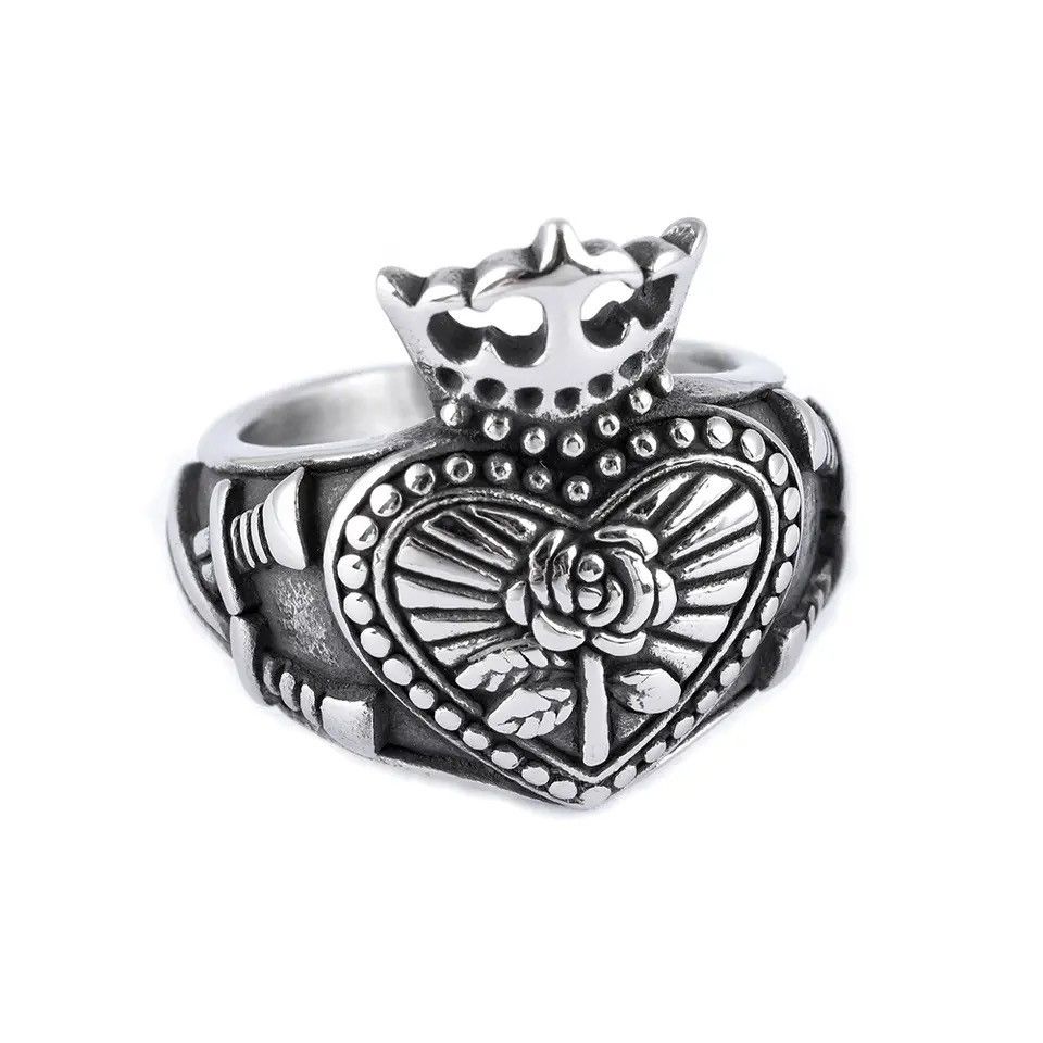 Jewelry Crown Heart Sword Rings Size ONE SIZE - 1 Thumbnail