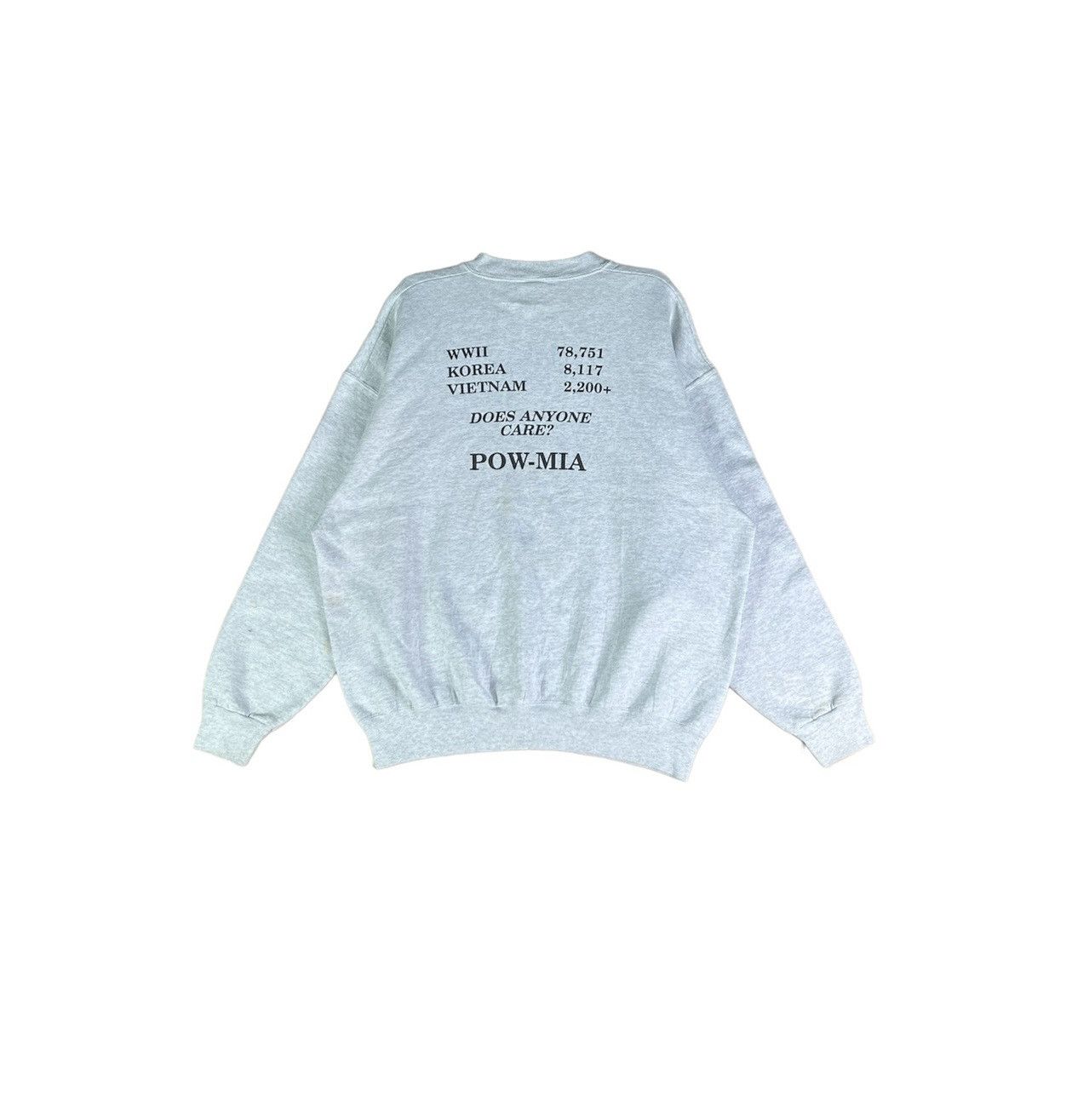 Fruit Of The Loom × Vintage Vintage Sweatshirt 90’s Freedom Flight Pow Mia Size US XXL / EU 58 / 5 - 2 Thumbnail