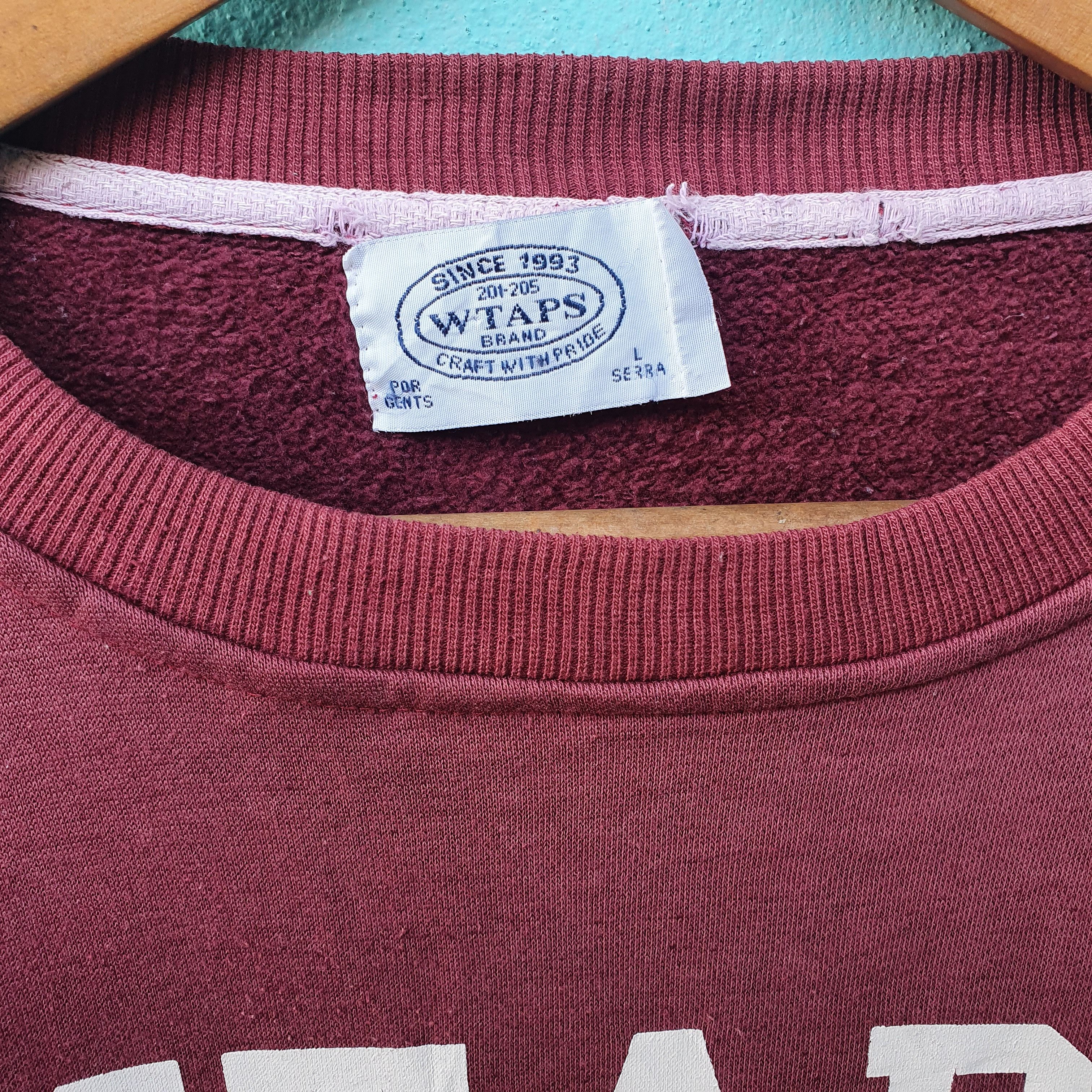 Japanese Brand WTAPS SWEATSHIRT X JAPANESE BRAND Size US L / EU 52-54 / 3 - 4 Thumbnail