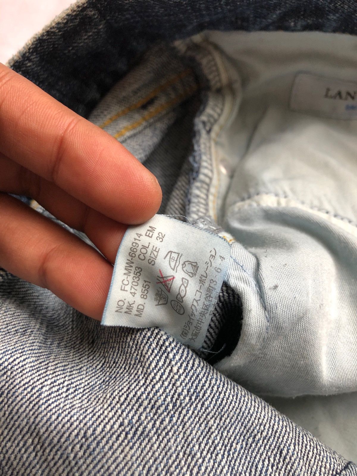 Lanvin 2000s Lanvin Jeans Size US 32 / EU 48 - 7 Thumbnail