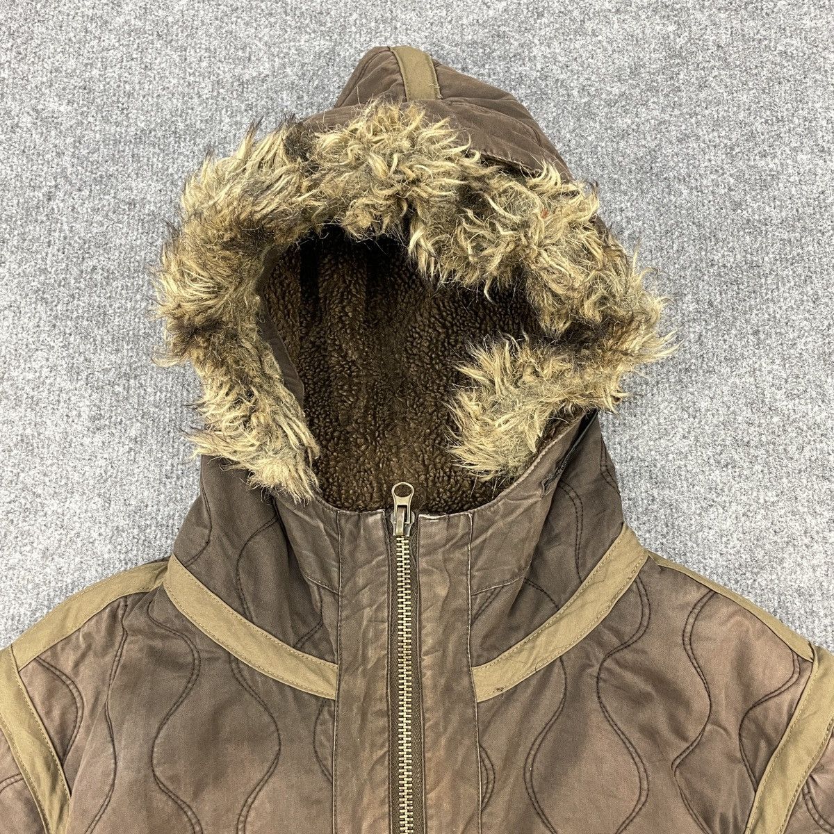 Japanese Brand × Vintage Vintage Distressed Japanese Brand Puffer Sherpa Jacket Size US M / EU 48-50 / 2 - 5 Thumbnail