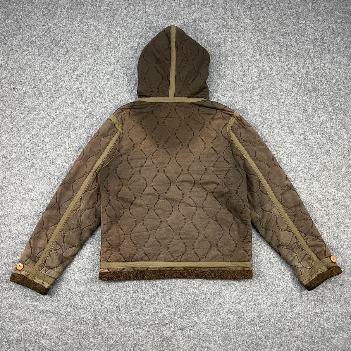 Japanese Brand × Vintage Vintage Distressed Japanese Brand Puffer Sherpa Jacket Size US M / EU 48-50 / 2 - 2 Thumbnail