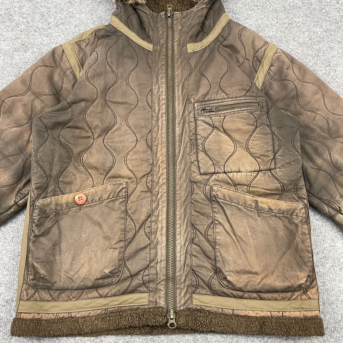 Japanese Brand × Vintage Vintage Distressed Japanese Brand Puffer Sherpa Jacket Size US M / EU 48-50 / 2 - 4 Thumbnail