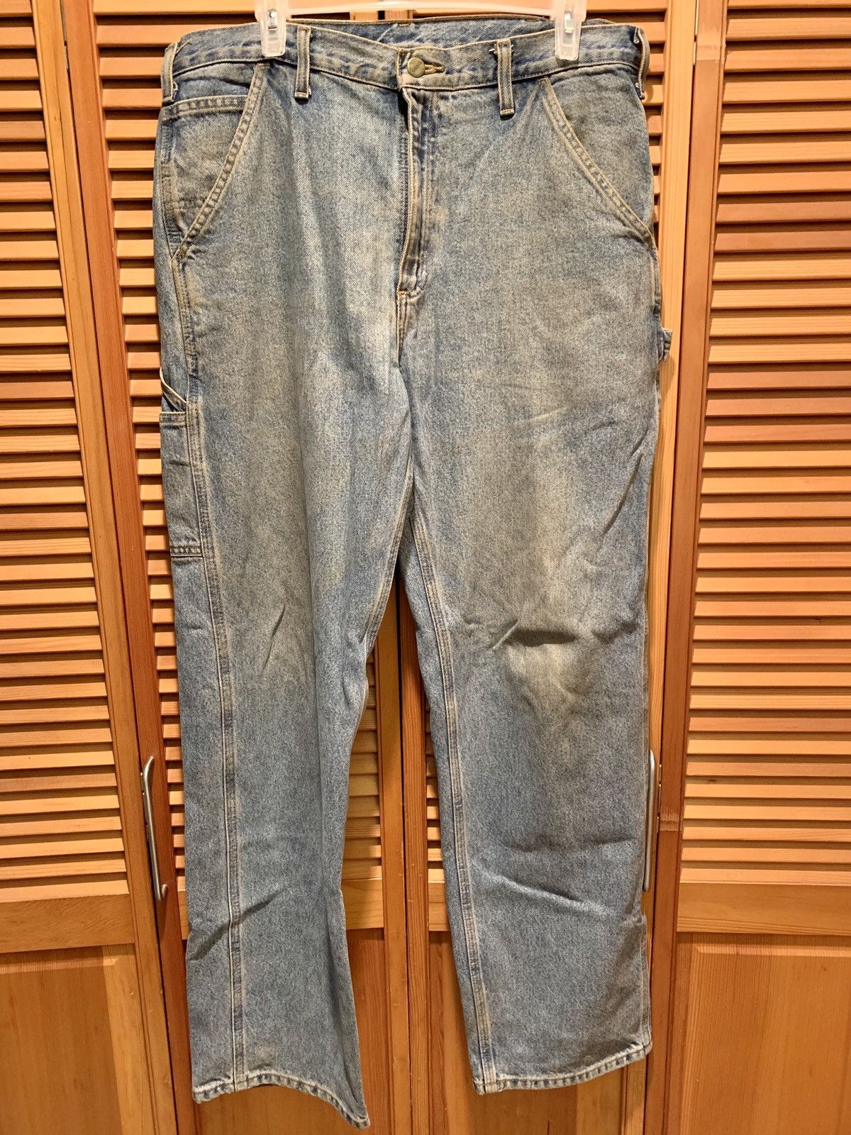 Carhartt × Carhartt Wip × Vintage ***Carhartt Denim Dungaree Work Pants*** Size US 34 / EU 50 - 1 Thumbnail