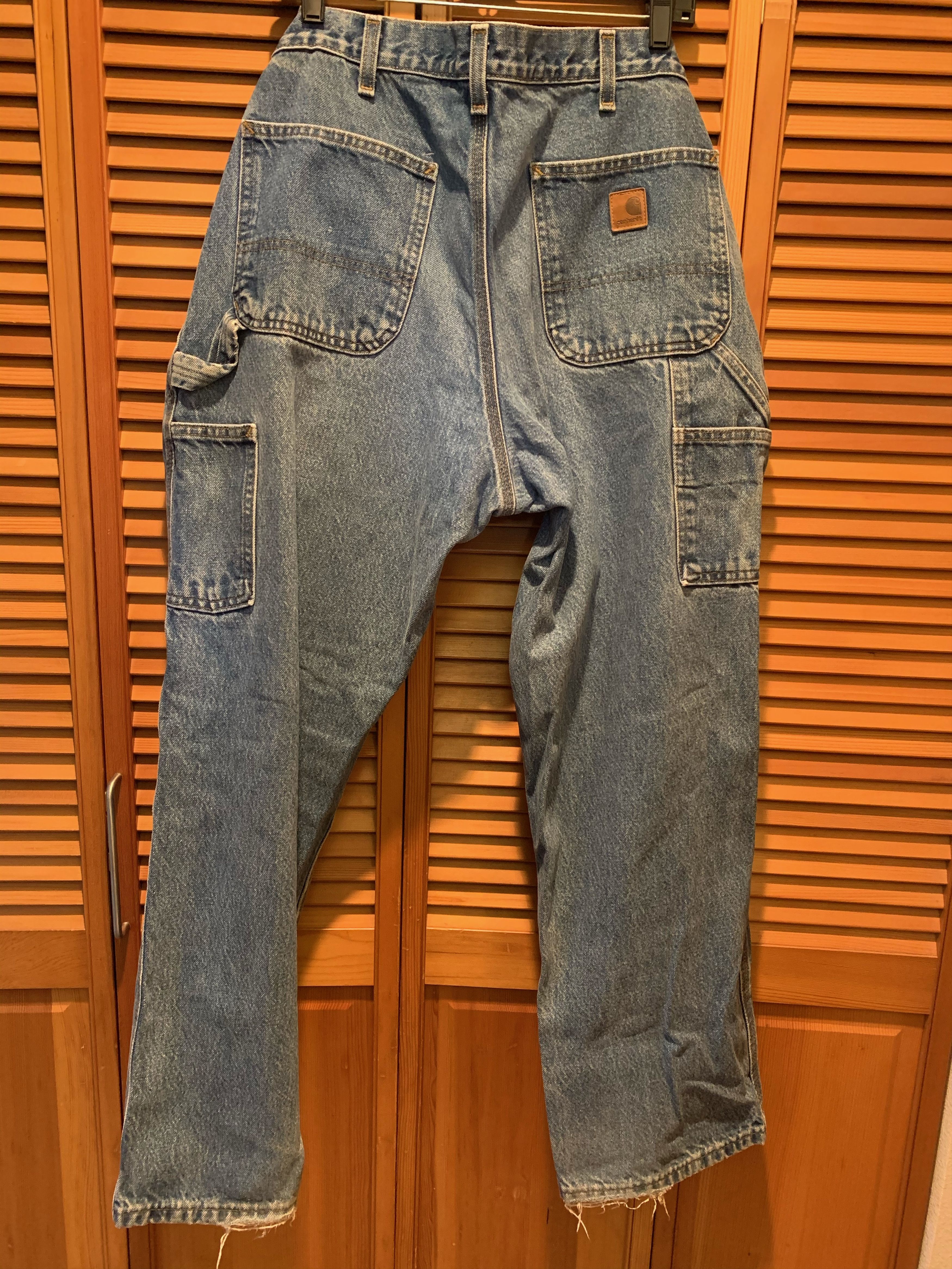 Carhartt × Carhartt Wip × Vintage ***Carhartt Denim Dungaree Work Pants*** Size US 34 / EU 50 - 2 Thumbnail