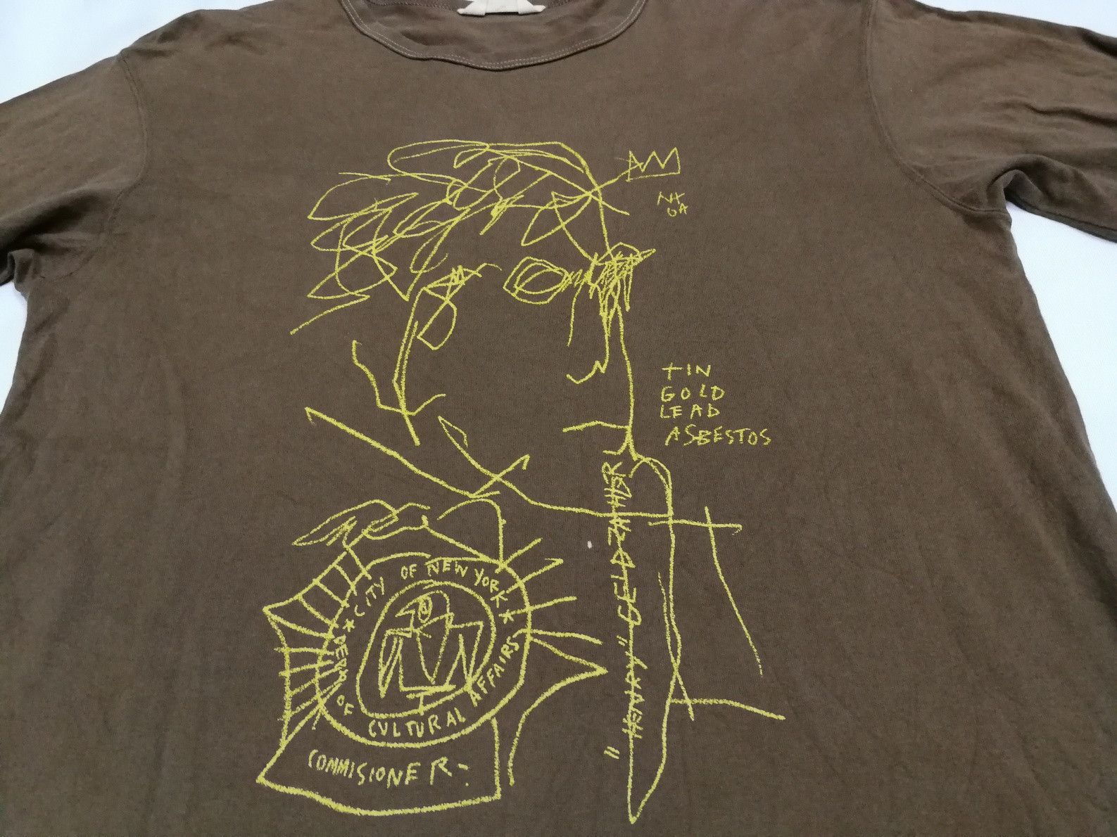 Jean-Michel Basquiat JEAN MICHEL BASQUIAT Face Art John Lennon Tee Size US L / EU 52-54 / 3 - 2 Thumbnail