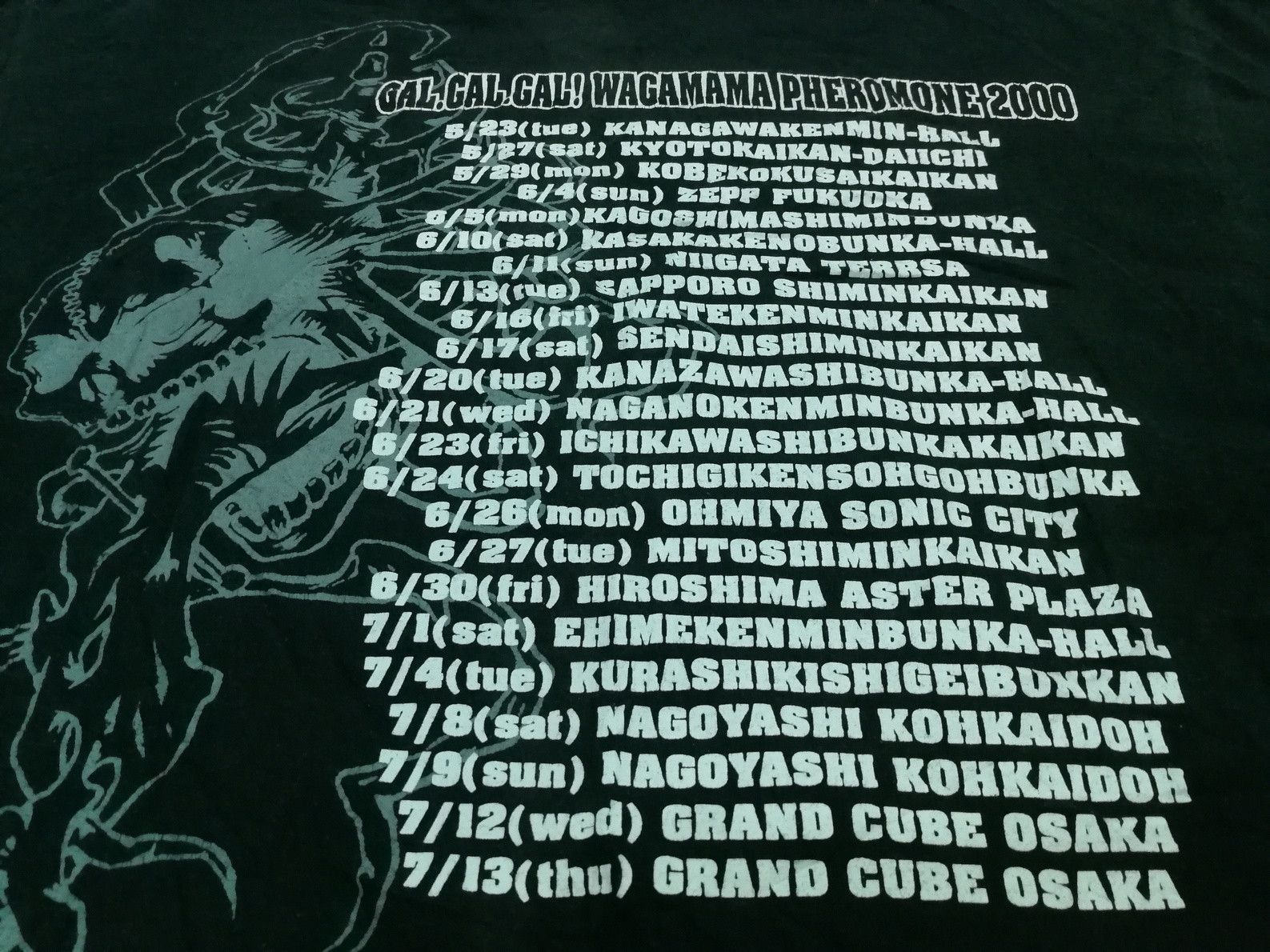 Band Tees SEX MACHINEGUNS GAL! WAGAMAMA PHENOMONE 2000 Japan Tour Size US S / EU 44-46 / 1 - 7 Thumbnail