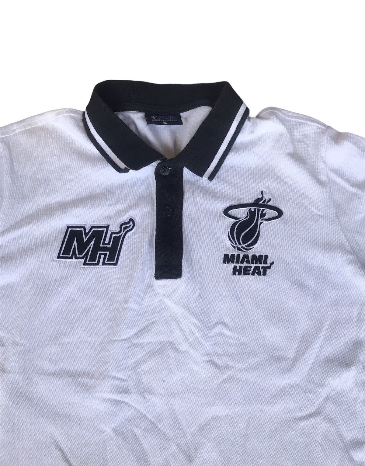 NBA Vintage MIAMI HEAT Polo shirt Size US L / EU 52-54 / 3 - 3 Thumbnail