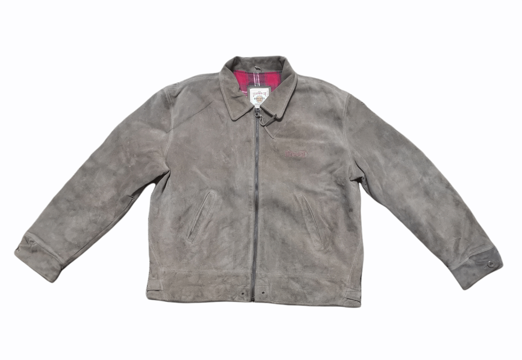 Diesel Vintage Diesel Zipper Leather Jacket Size US XL / EU 56 / 4 - 1 Thumbnail