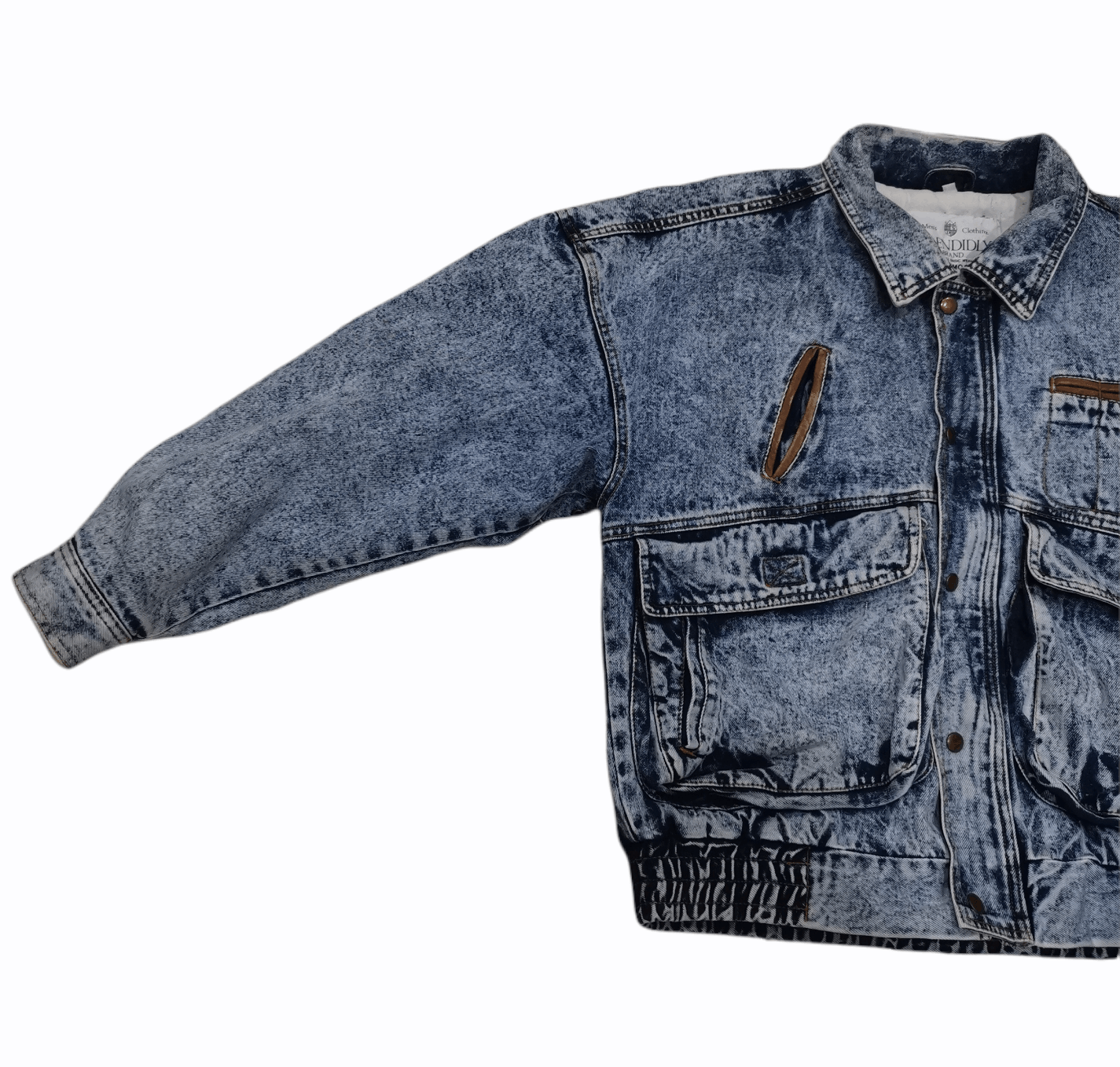 Other Splendidly Acid Wash Denim Jackets Size US L / EU 52-54 / 3 - 3 Thumbnail