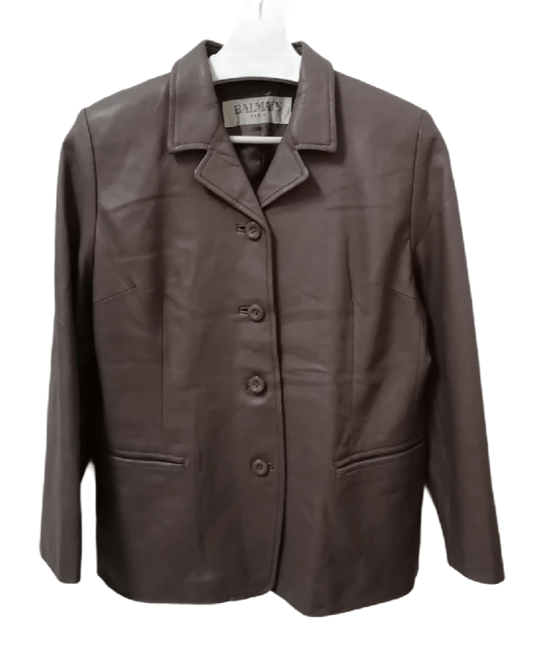 Balmain BALMAIN Leather Jacket Size US S / EU 44-46 / 1 - 1 Thumbnail