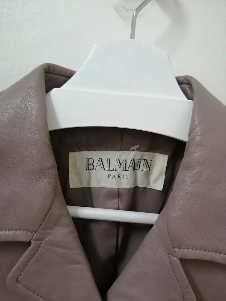 Balmain BALMAIN Leather Jacket Size US S / EU 44-46 / 1 - 6 Thumbnail
