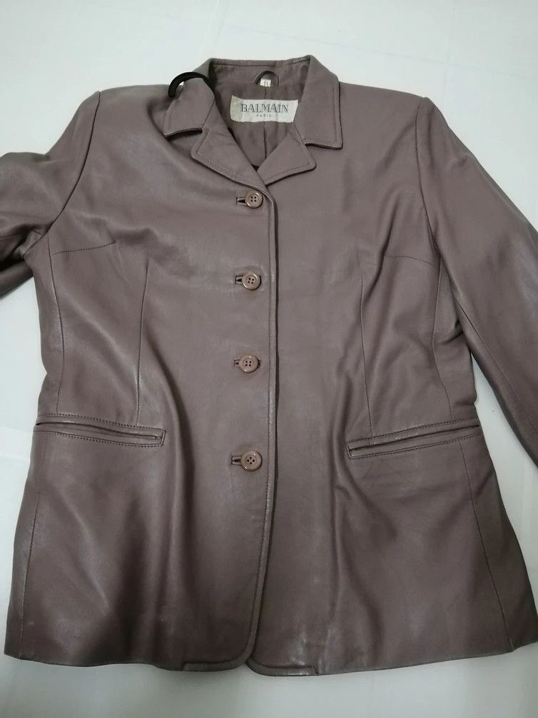 Balmain BALMAIN Leather Jacket Size US S / EU 44-46 / 1 - 3 Thumbnail