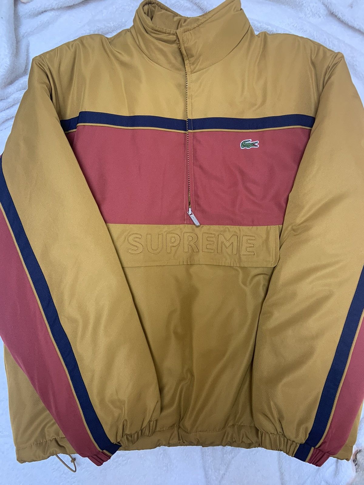 Supreme lacoste jacket clearance