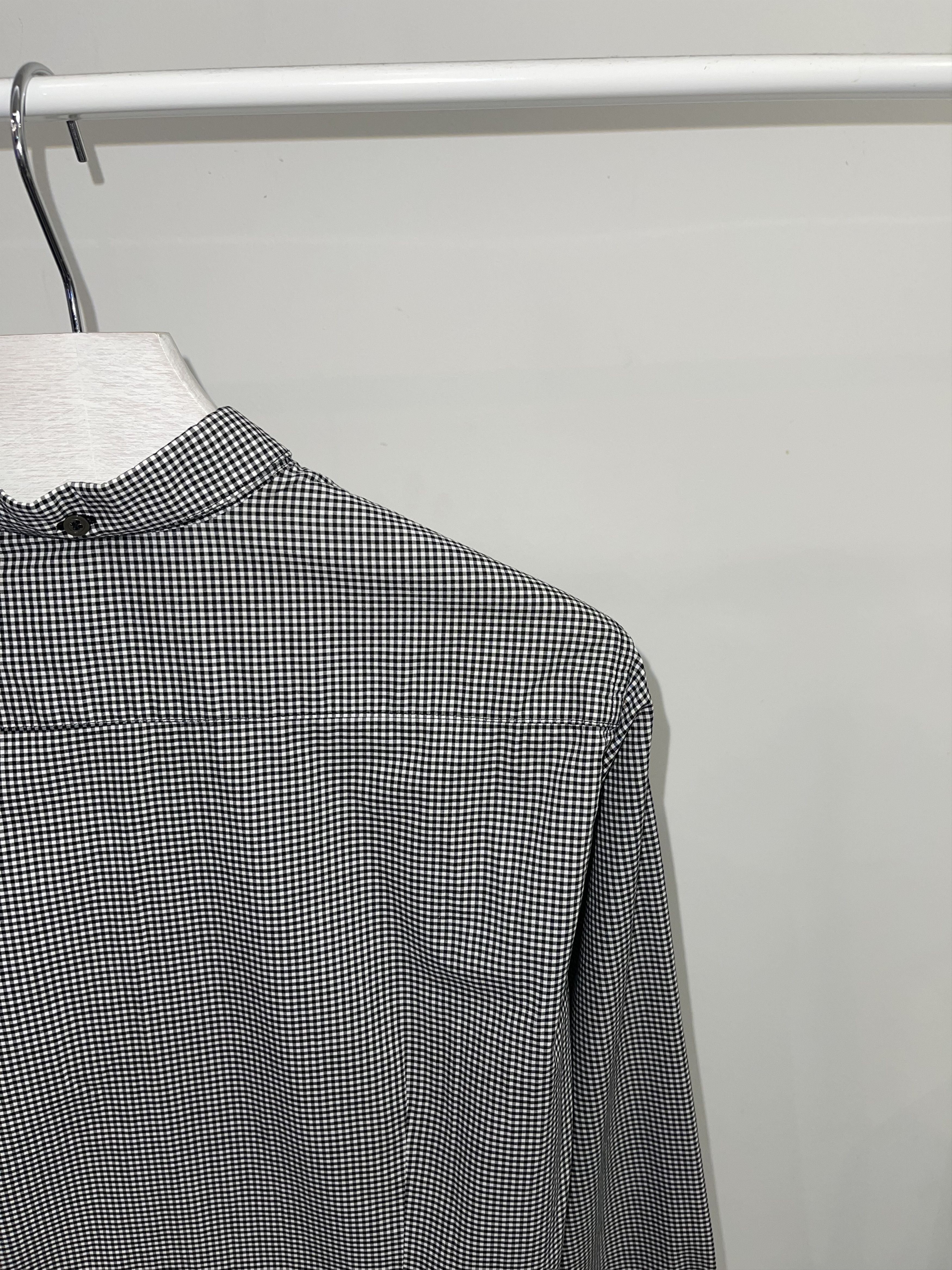Sandro Sandro Checkered Two Tone Button Up Shirt Size US S / EU 44-46 / 1 - 5 Thumbnail