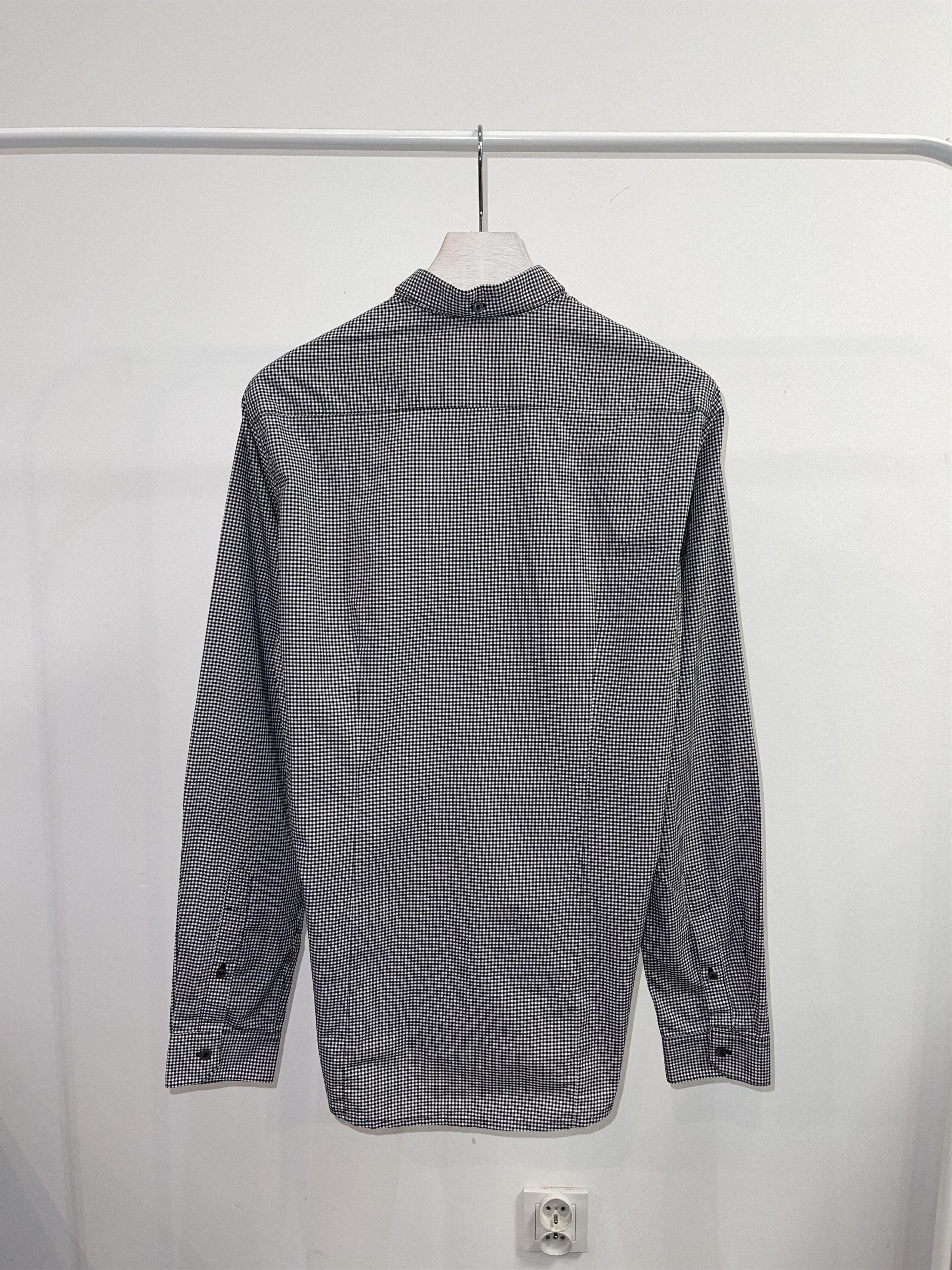 Sandro Sandro Checkered Two Tone Button Up Shirt Size US S / EU 44-46 / 1 - 4 Thumbnail