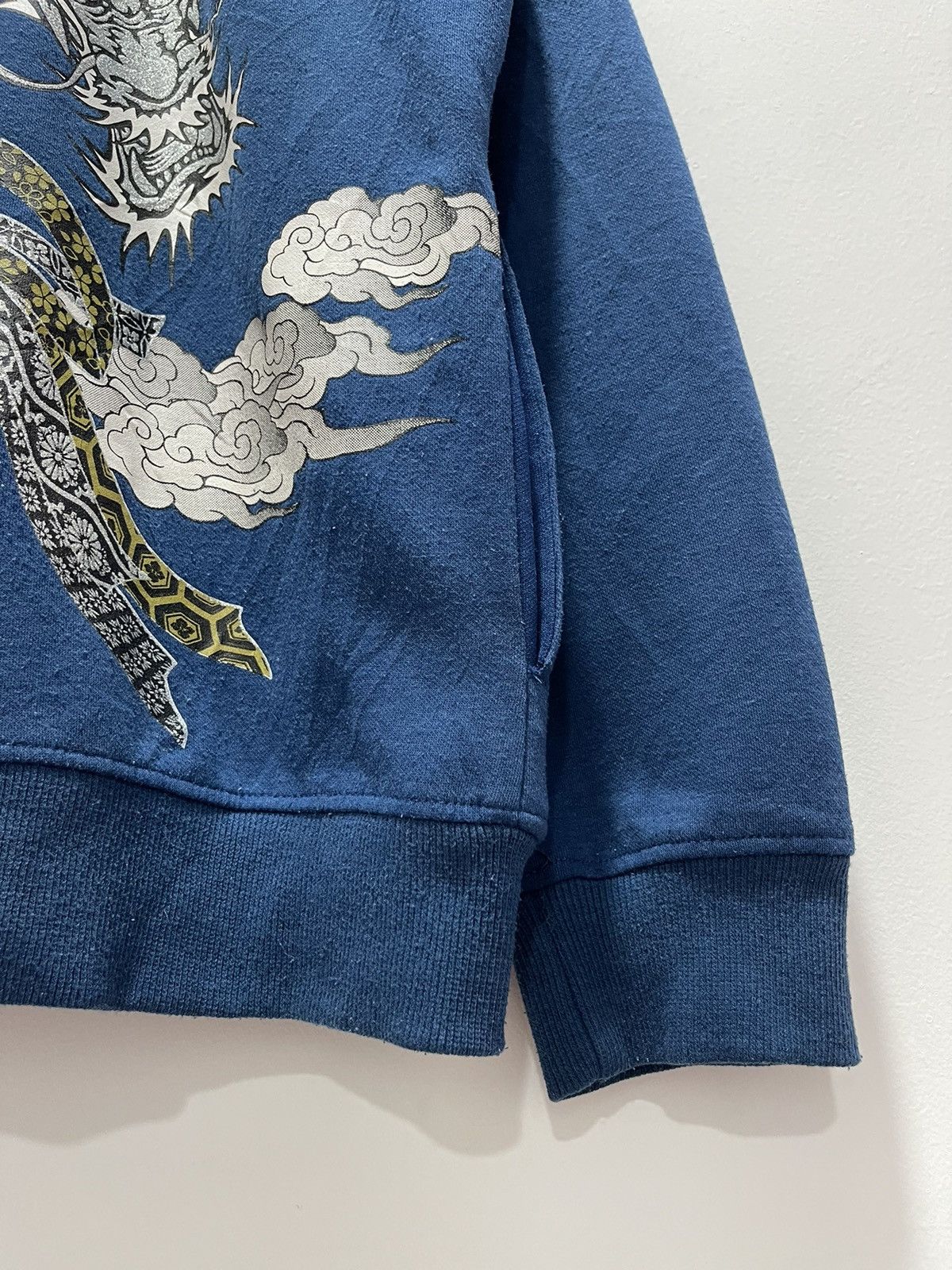 Dragonfly × Japanese Brand × Vintage JAPANESE STYLE DRAGONFLY BIG LOGO PRINTED ZIP UP SWEATER Size US S / EU 44-46 / 1 - 4 Thumbnail