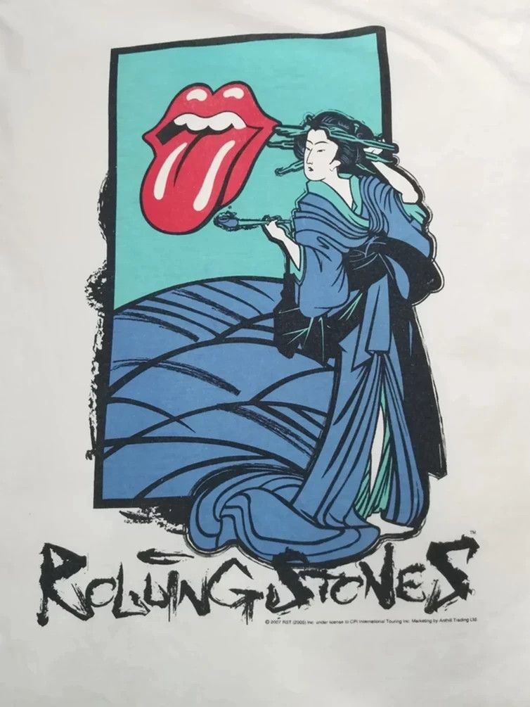 Band Tees Vintage Rolling Stones Geisha Rock Band Tee Nirvana Size US M / EU 48-50 / 2 - 1 Thumbnail