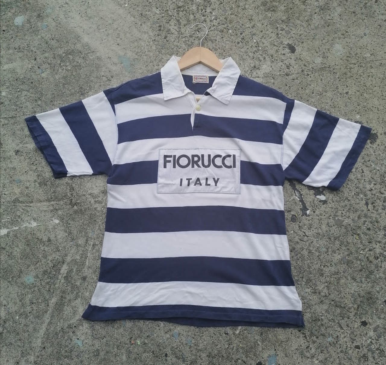 Fiorucci × Vintage Vintage Fiorucci Rugby Shortsleeve Size US S / EU 44-46 / 1 - 1 Thumbnail