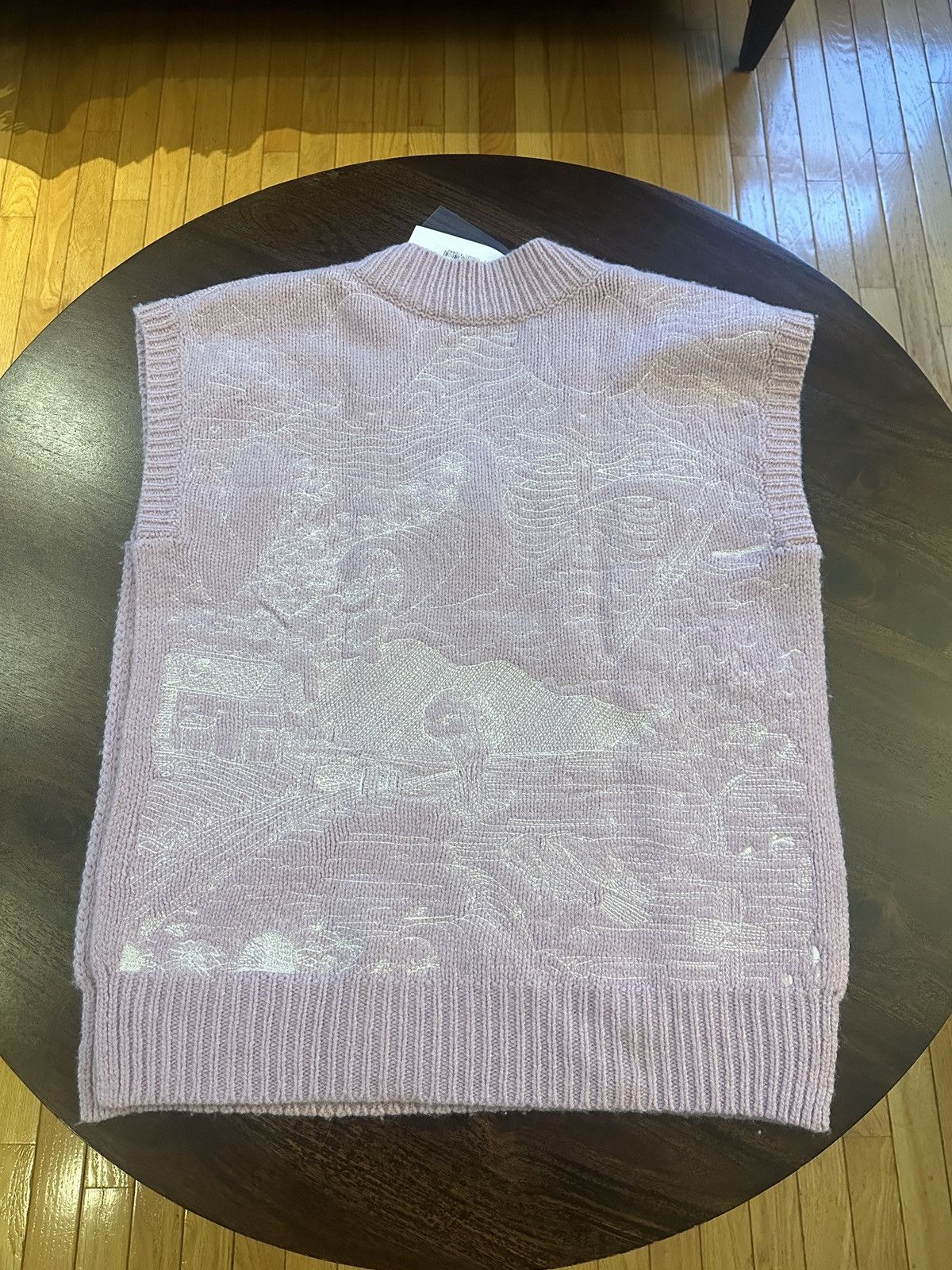 Ev Bravado Who Decides War Pink Duality Embroidered Knitted Vest Size US S / EU 44-46 / 1 - 2 Thumbnail