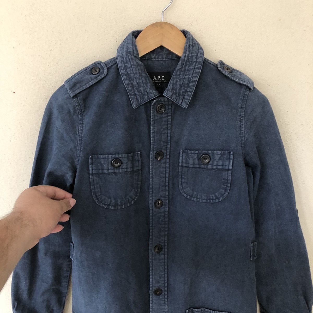A.P.C. A.P.C. RUE MADAME PARIS LONG JACKET DENIM Size US XS / EU 42 / 0 - 3 Thumbnail