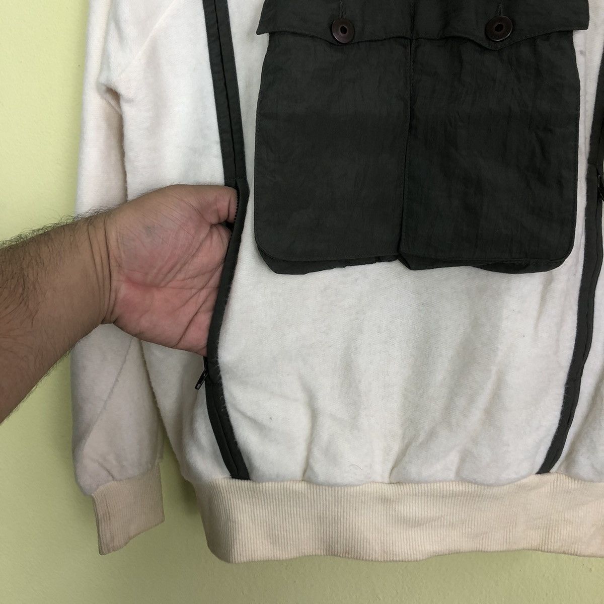 Japanese Brand Stone Island Inspired Multi Zipper Pocket Hoodie DiMaggio Size US M / EU 48-50 / 2 - 5 Thumbnail