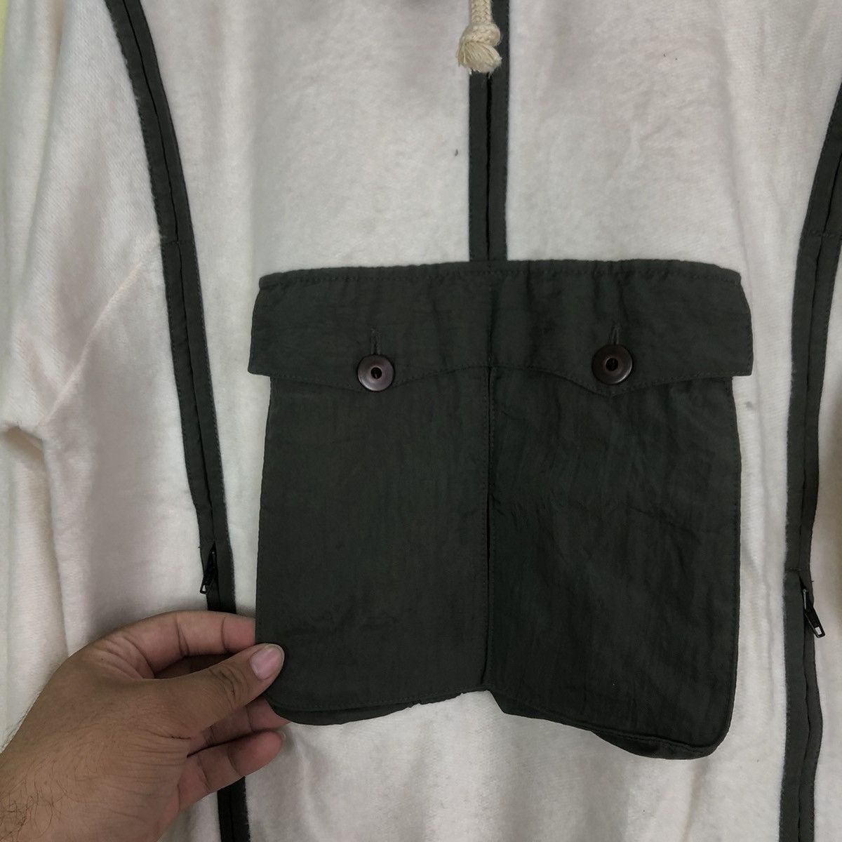 Japanese Brand Stone Island Inspired Multi Zipper Pocket Hoodie DiMaggio Size US M / EU 48-50 / 2 - 4 Thumbnail