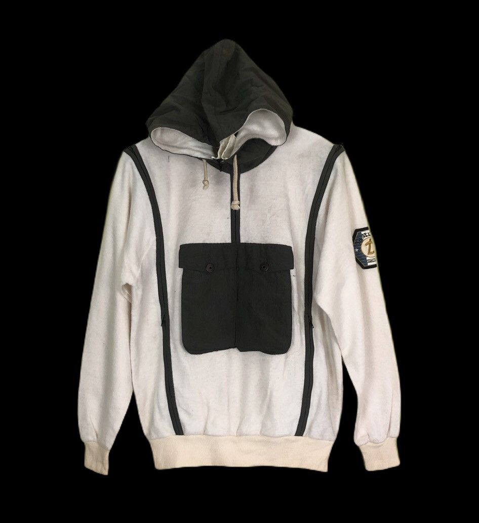 Japanese Brand Stone Island Inspired Multi Zipper Pocket Hoodie DiMaggio Size US M / EU 48-50 / 2 - 1 Thumbnail