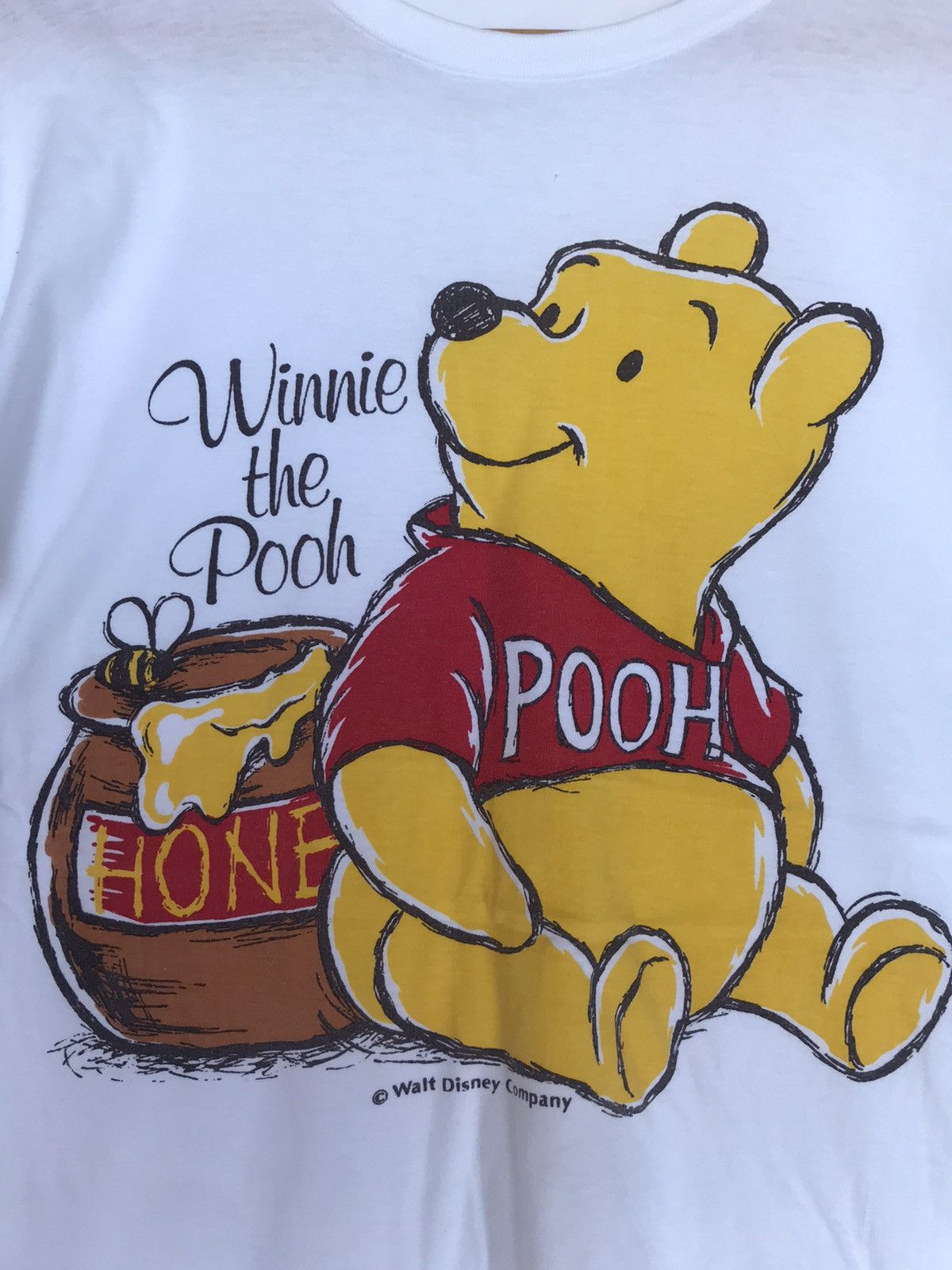 Disney × Vintage Vintage The Pooh Overprint Tshirt Single Stitch Size US M / EU 48-50 / 2 - 3 Thumbnail
