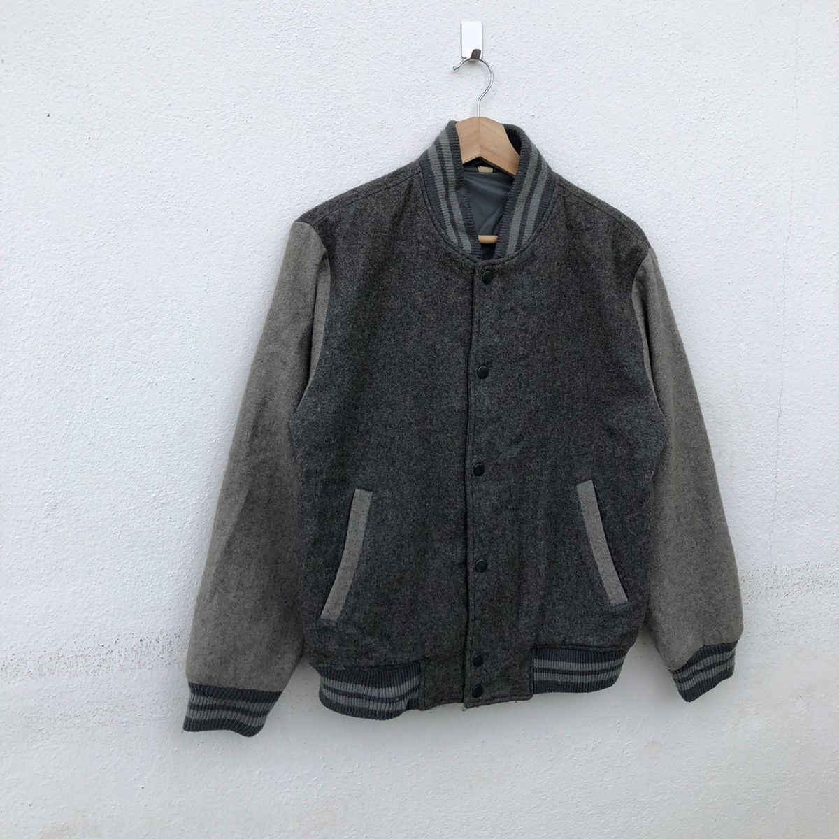 Japanese Brand VINTAGE VARSITY JACKET WOOL Size US M / EU 48-50 / 2 - 2 Thumbnail