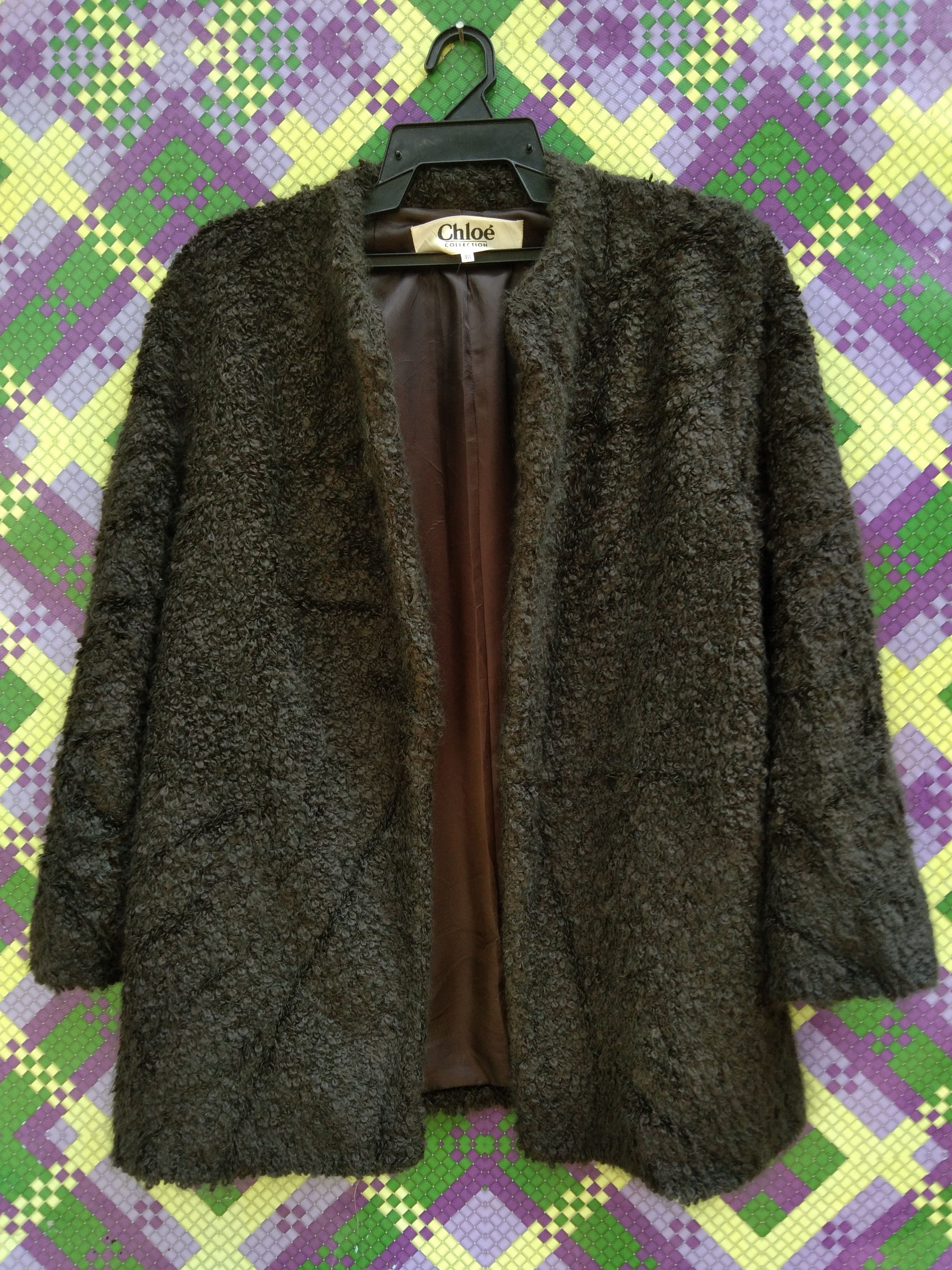 image of Chloe Chloé Collection Buttonless Cardigan in Charcoal Grey, Women's (Size Medium)