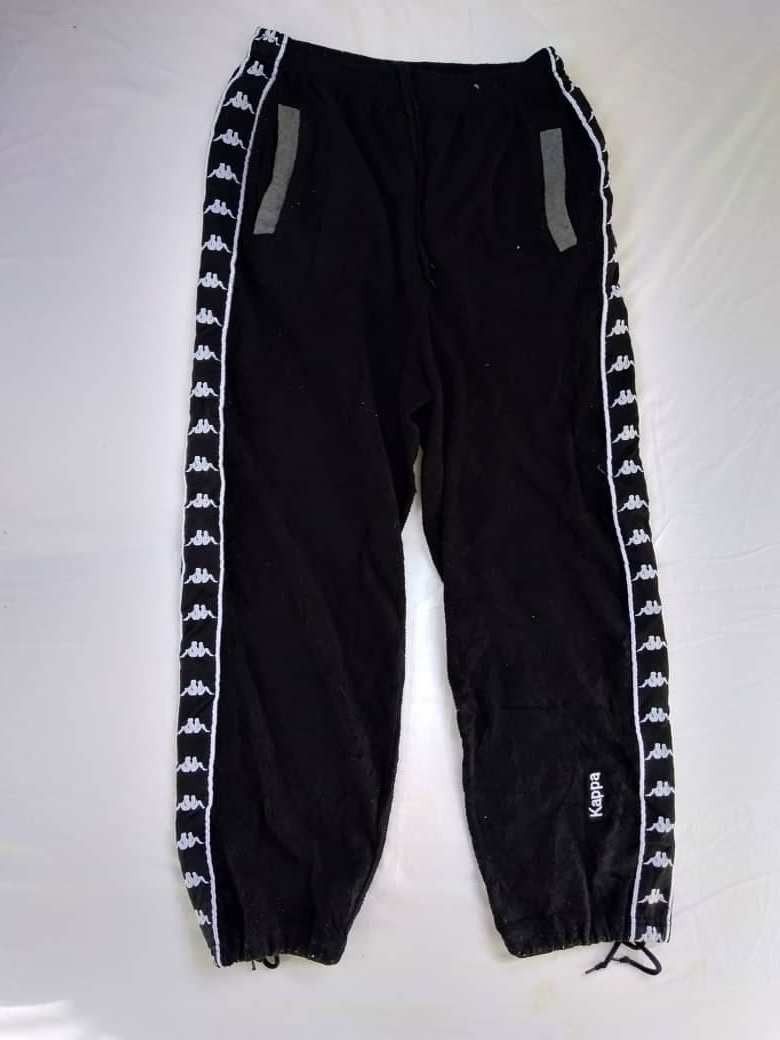 Japanese Brand × Kappa Vintage Kappa Big Logo Stripe Sweatpant Travis Scott Style Size US 32 / EU 48 - 1 Thumbnail