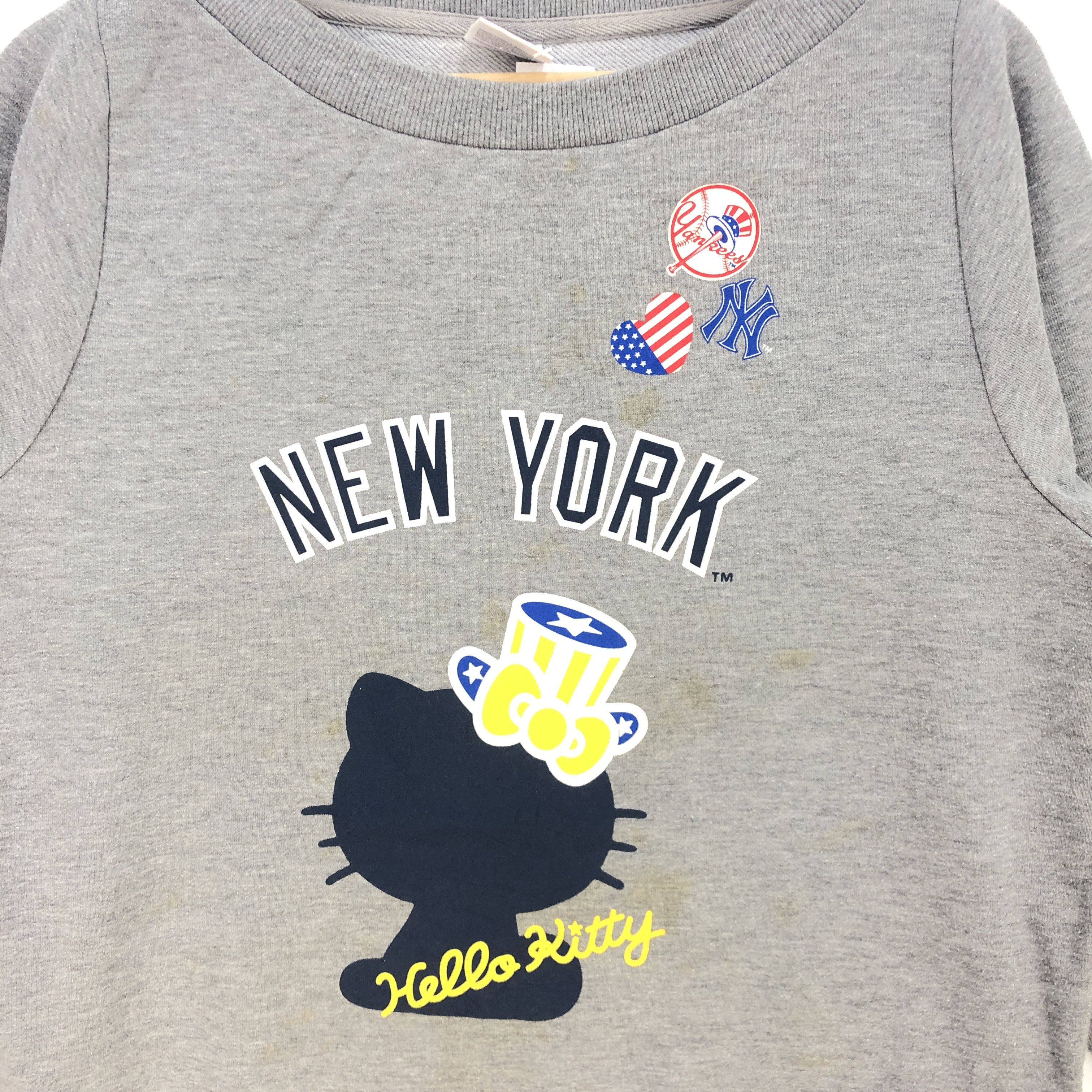 Cartoon Network × MLB × New York Yankees Vintage Hello Kitty New York Yankees Sweatshirt MLB Sweater Size US M / EU 48-50 / 2 - 4 Thumbnail