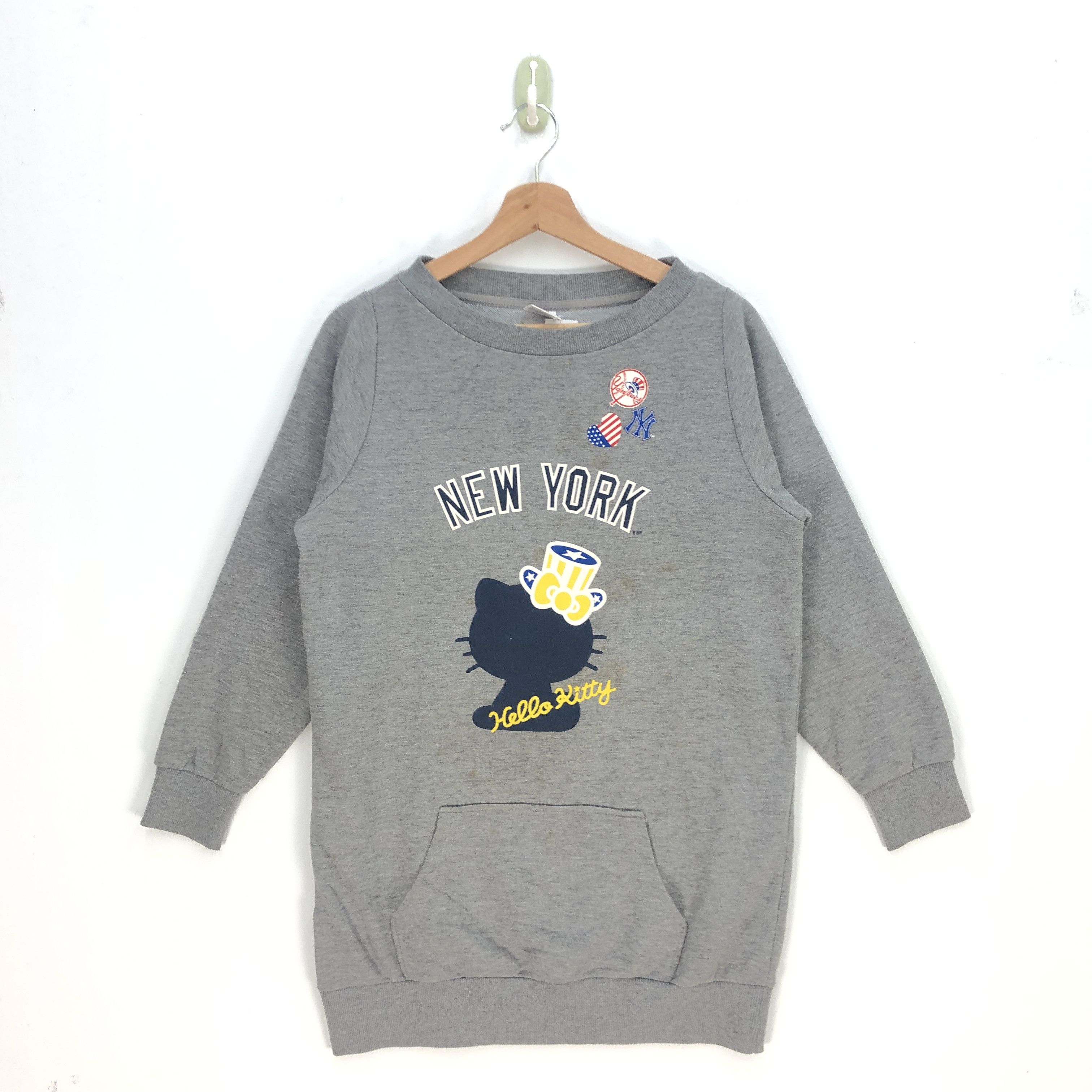 Cartoon Network × MLB × New York Yankees Vintage Hello Kitty New York Yankees Sweatshirt MLB Sweater Size US M / EU 48-50 / 2 - 1 Thumbnail
