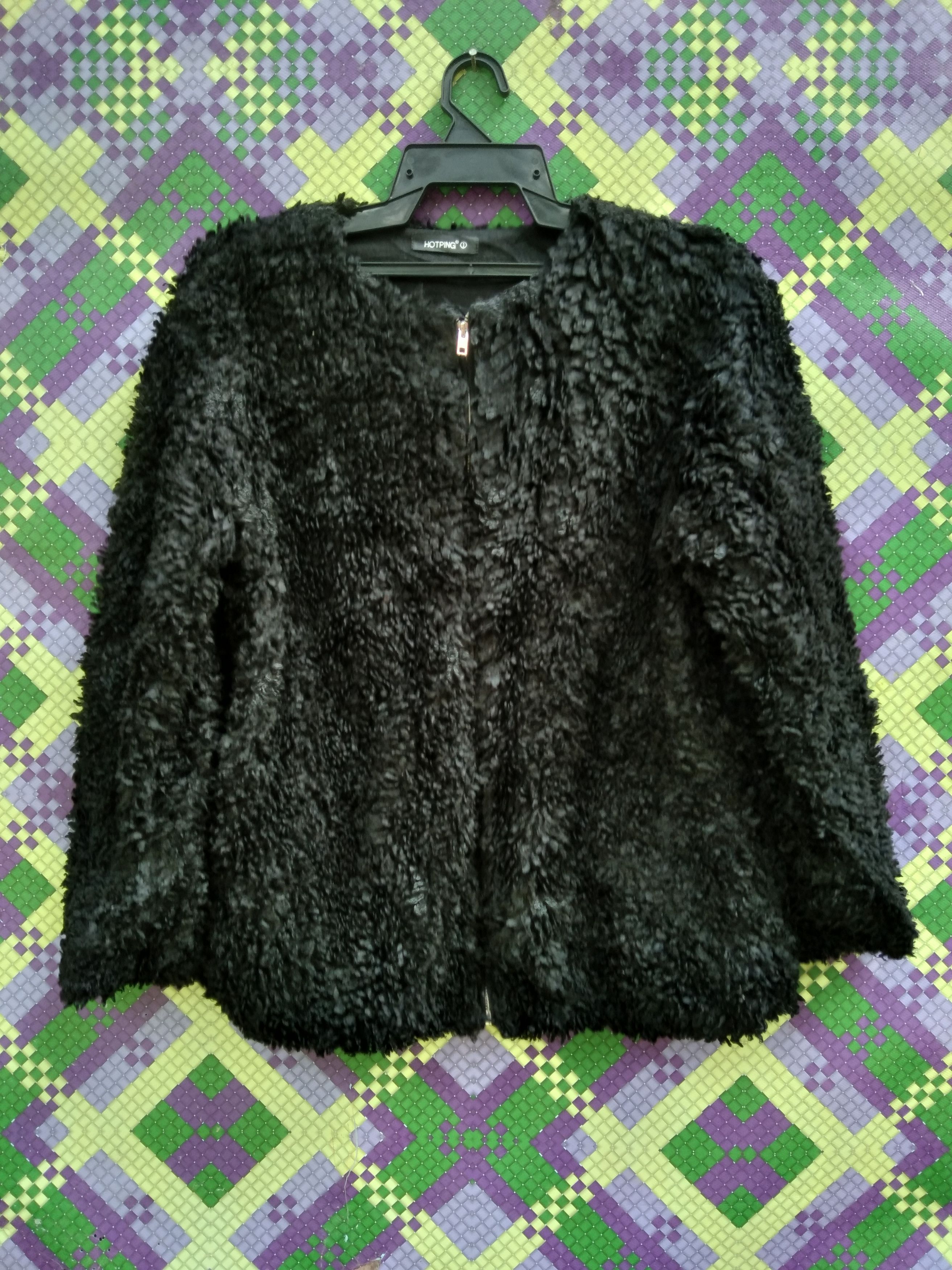 Japanese Brand HOTPING DEEP PILE FLEECE SHERPA CARDIGAN Size M / US 6-8 / IT 42-44 - 1 Thumbnail