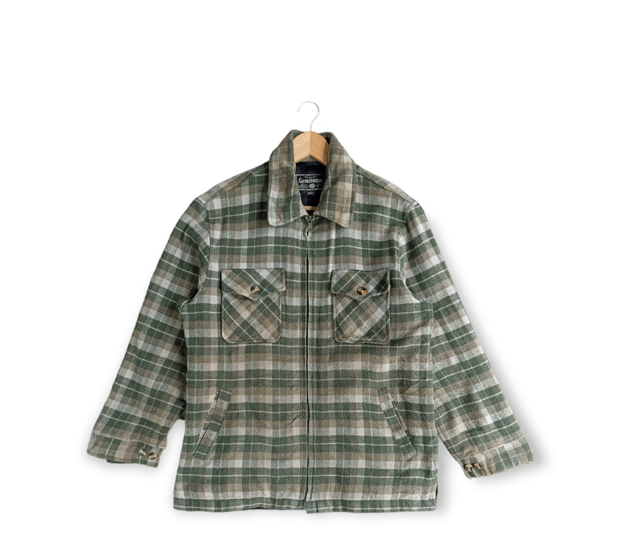Flannel × Japanese Brand × Vintage Vintage Garam Deputant Plaid Tartan Flannel Jacket Size US M / EU 48-50 / 2 - 1 Thumbnail