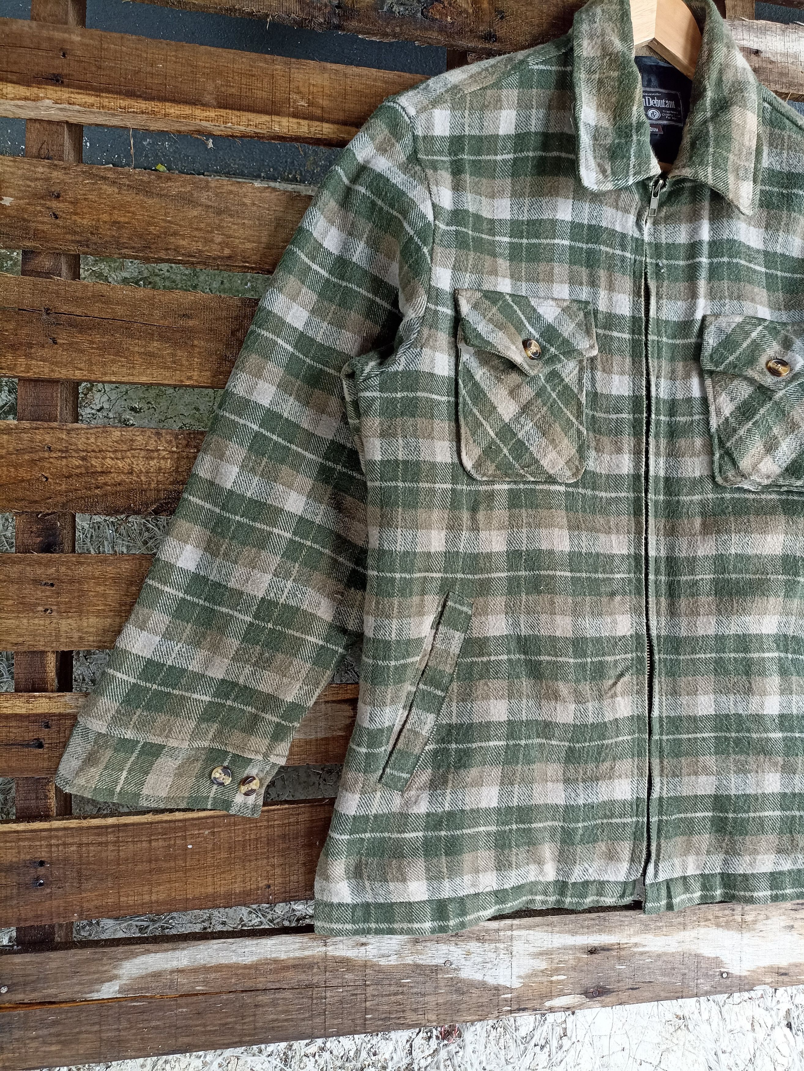 Flannel × Japanese Brand × Vintage Vintage Garam Deputant Plaid Tartan Flannel Jacket Size US M / EU 48-50 / 2 - 4 Thumbnail