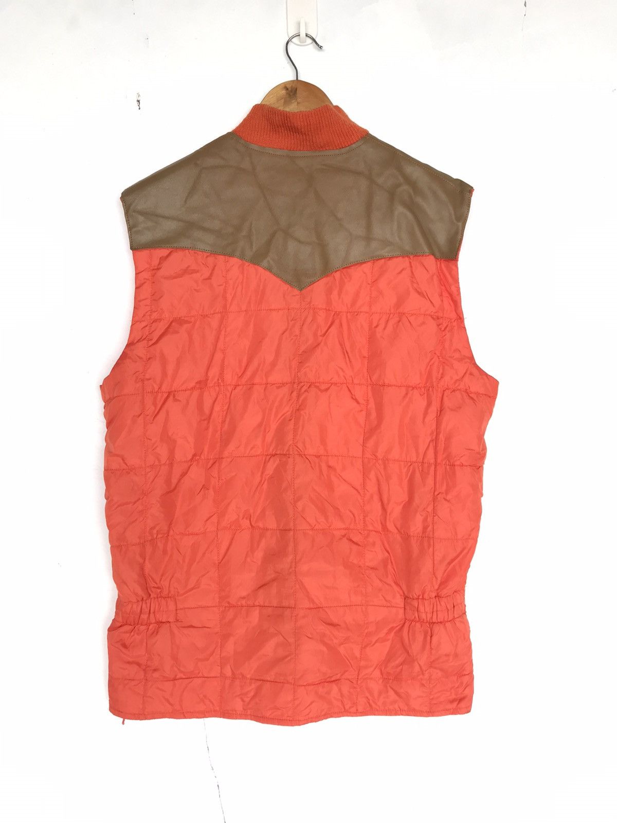 Sugar Cane × Vintage Sugar Cane Puffer Vest Jacket Half Leather Size US L / EU 52-54 / 3 - 6 Thumbnail