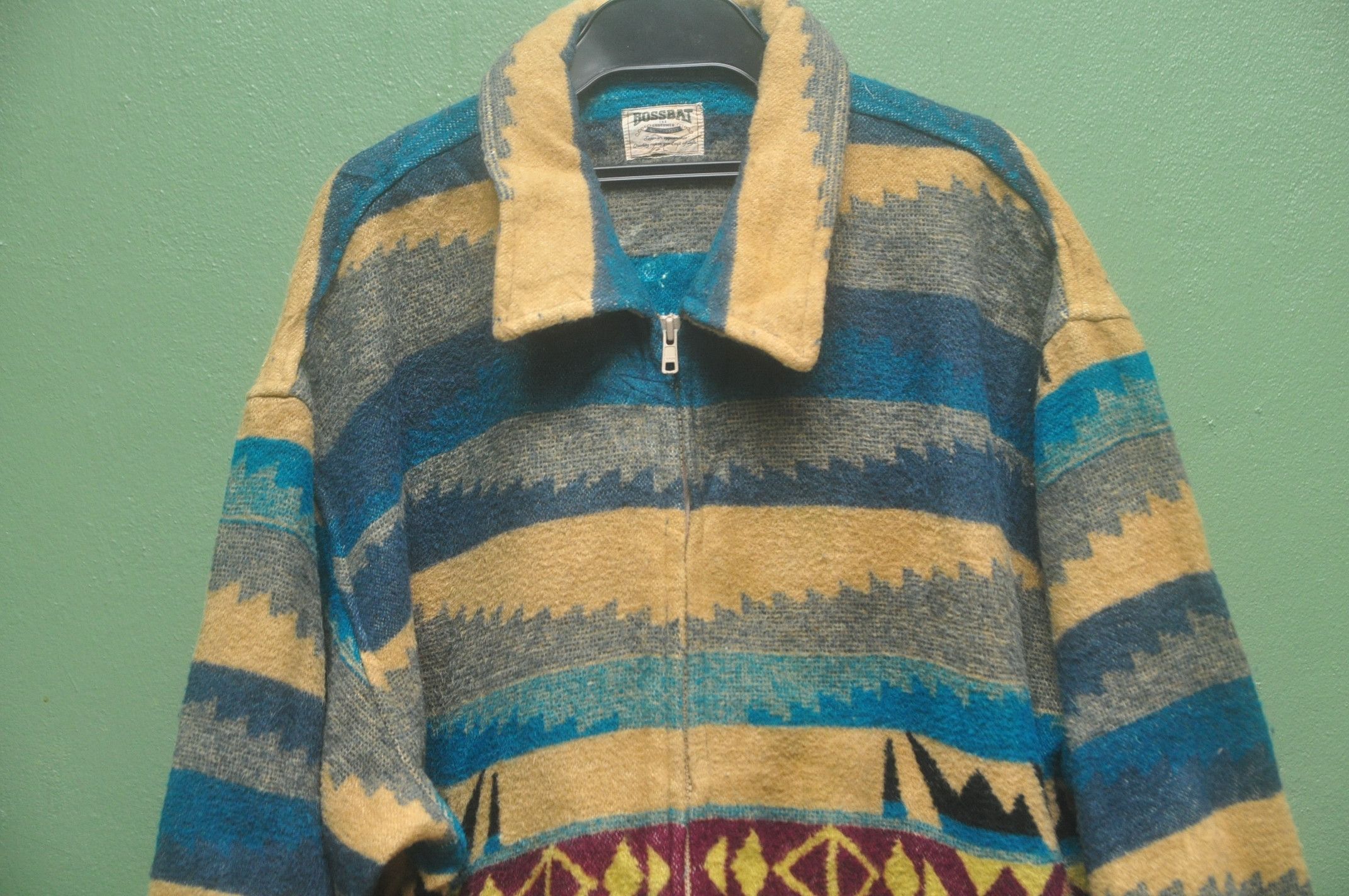 Designer × Japanese Brand Vintage Bassbat Wool Japanese Designer Fashion Style Size US L / EU 52-54 / 3 - 3 Thumbnail