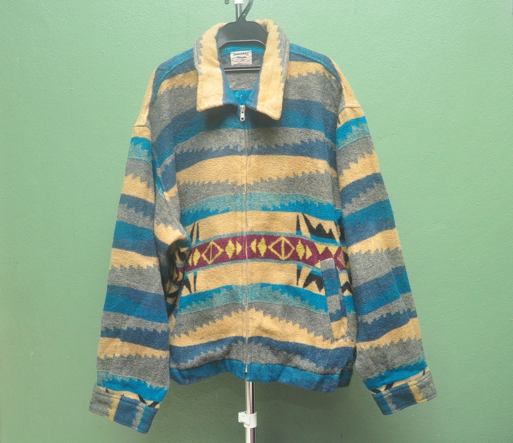 Designer × Japanese Brand Vintage Bassbat Wool Japanese Designer Fashion Style Size US L / EU 52-54 / 3 - 1 Thumbnail