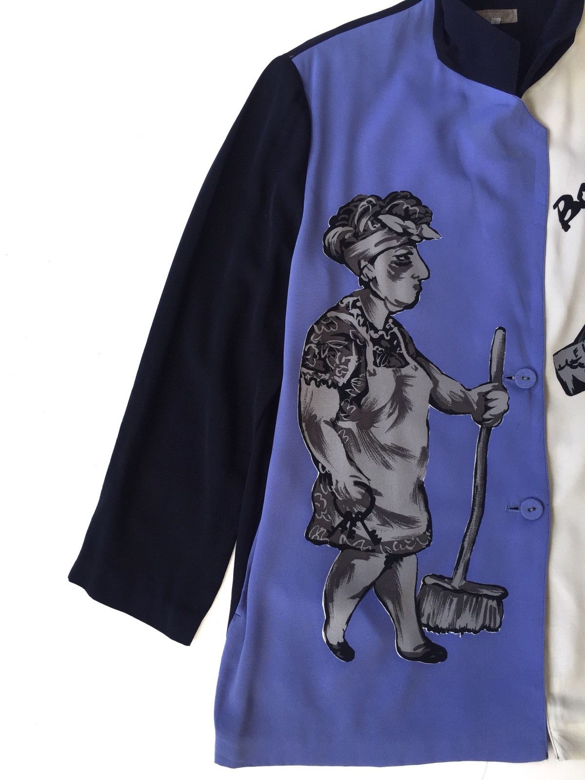 Yoshiyuki Konishi 80s Madame Bonjour Pop Art Overprinted Jacket Size US L / EU 52-54 / 3 - 3 Thumbnail