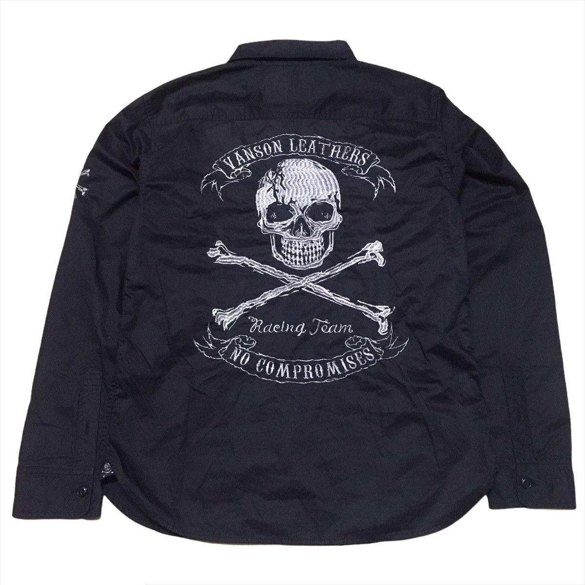 Vanson Leathers Big Skull Logo Embroidered
