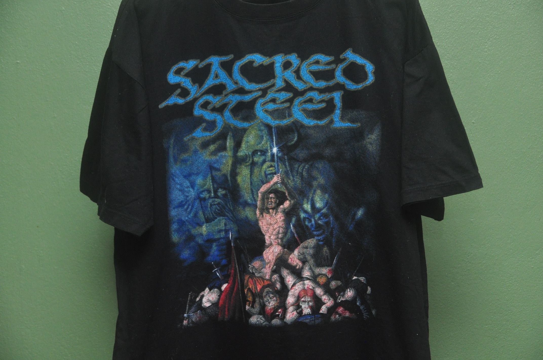 Band Tees Vintage Sacret Steel Heavy Metal To The End Band Shirt Size US XL / EU 56 / 4 - 3 Thumbnail