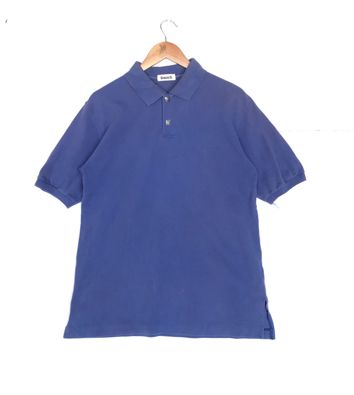 Kansai Yamamoto Vintage Sunfaded Kansai Yamamoto Polo Shirt Size US M / EU 48-50 / 2 - 2 Thumbnail