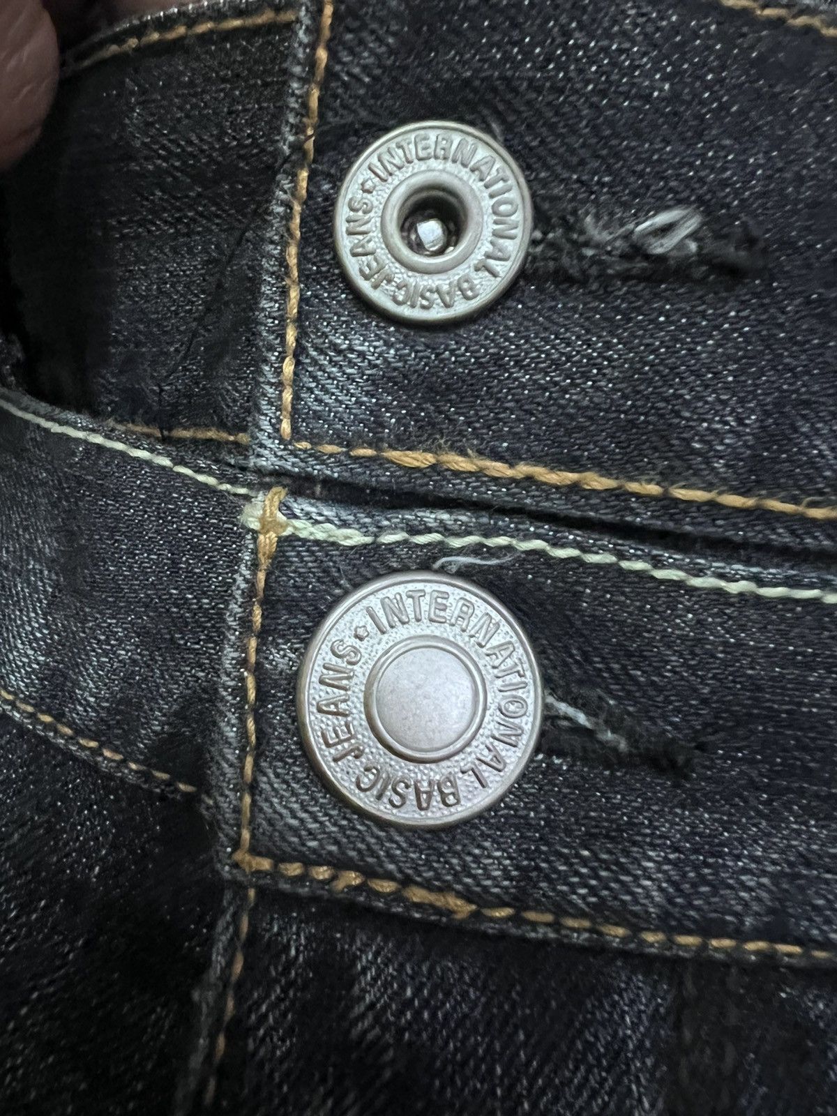 Japanese Brand SICK💥THRASHED DOUBLE WAIST DENIM PANTS Size US 30 / EU 46 - 10 Thumbnail