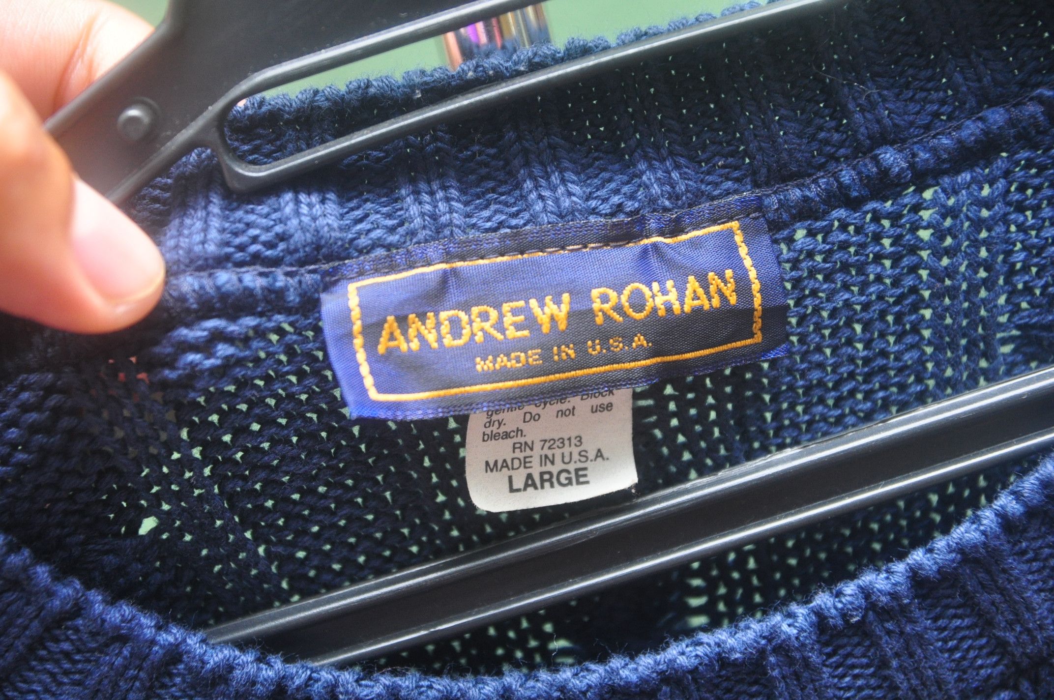 Designer × Japanese Brand × Vintage Andrew Rohan Nopac Made In Usa Long Sleeve Sweatshirt Size US L / EU 52-54 / 3 - 5 Thumbnail