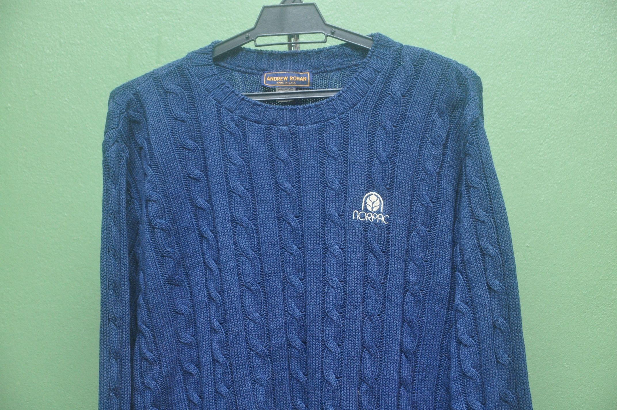 Designer × Japanese Brand × Vintage Andrew Rohan Nopac Made In Usa Long Sleeve Sweatshirt Size US L / EU 52-54 / 3 - 3 Thumbnail