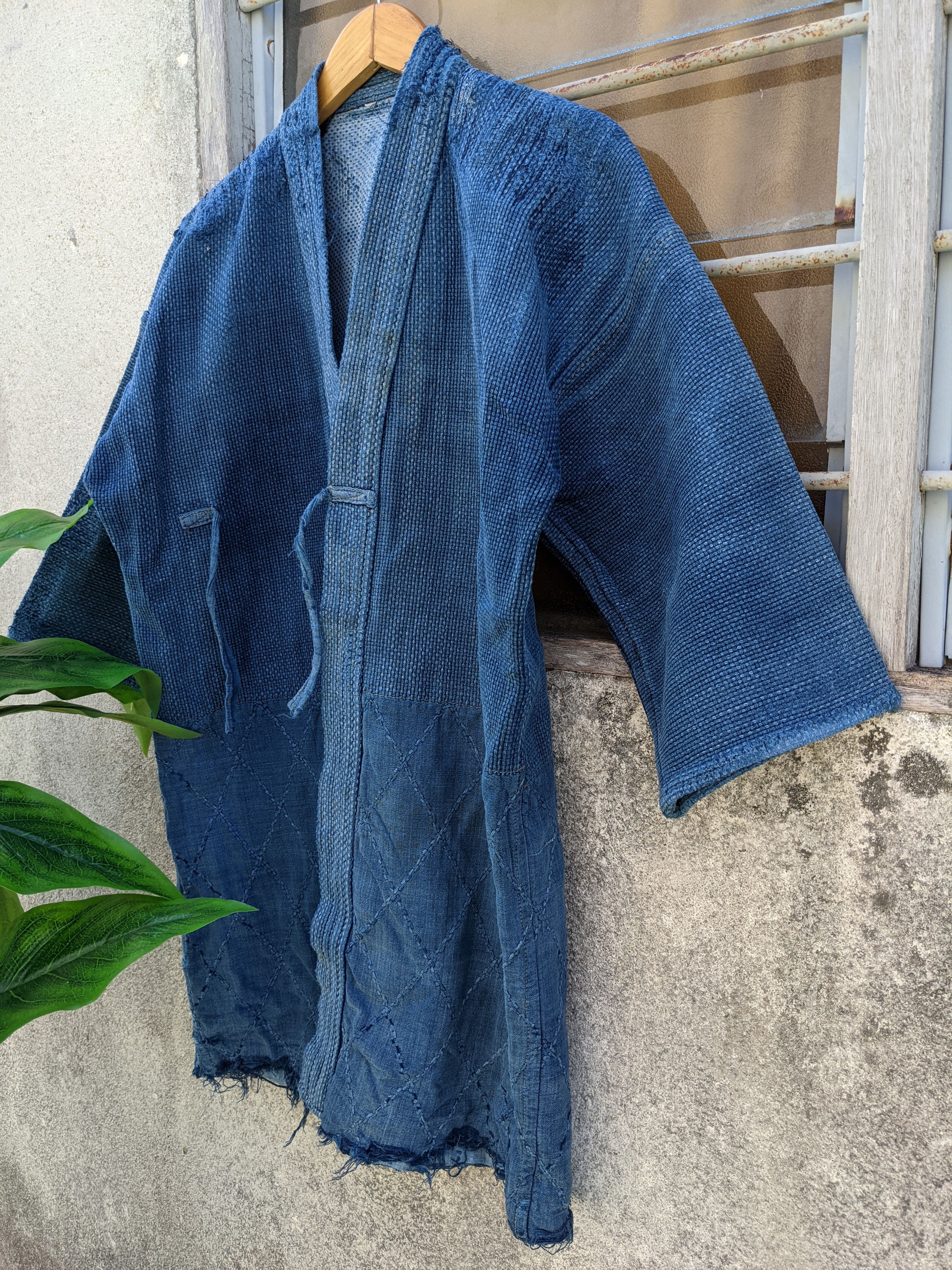 Japanese Brand Vintage Narogi Indigo Kimono Visvim Style Size US L / EU 52-54 / 3 - 3 Thumbnail