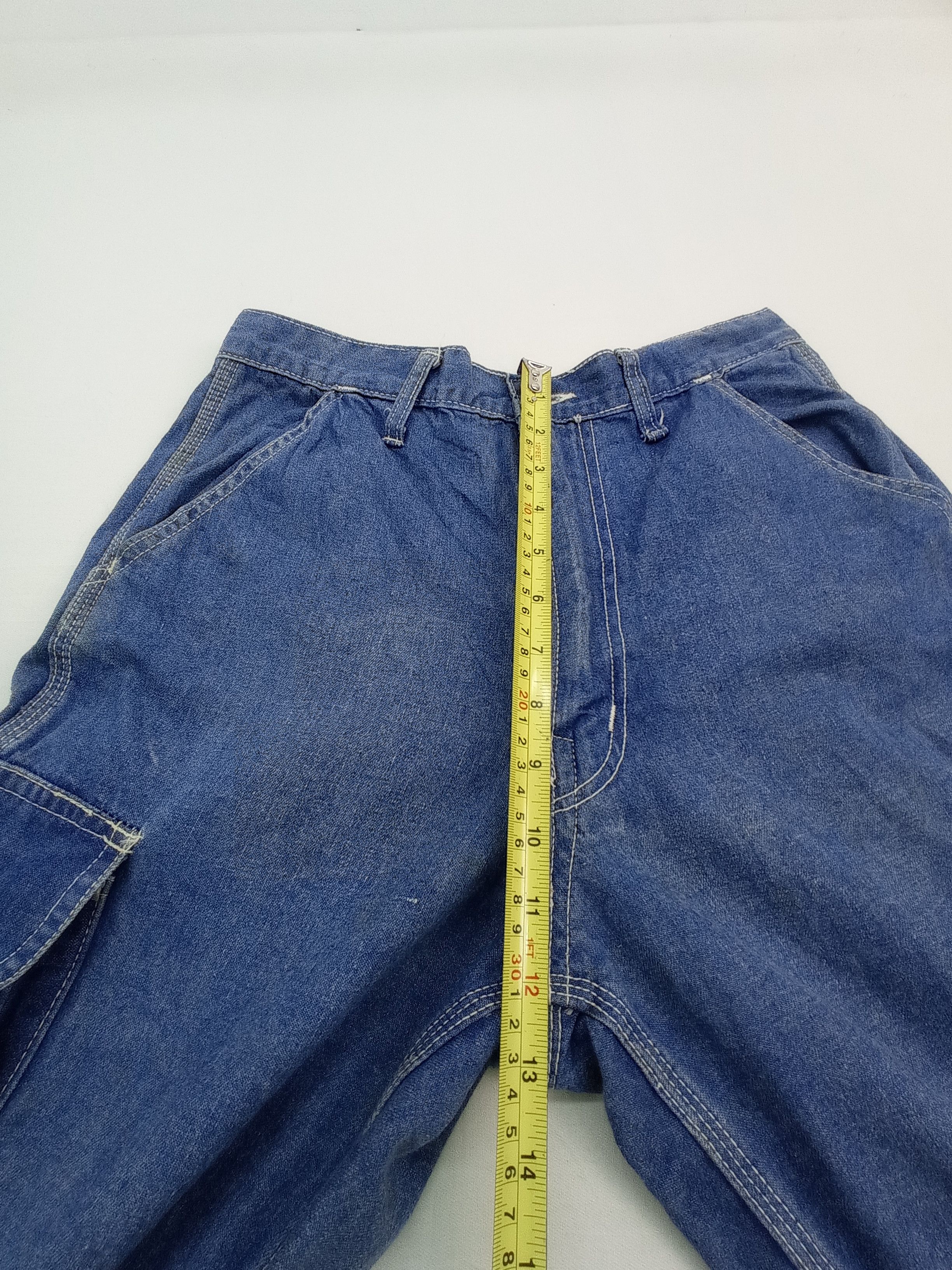 Japanese Brand Japanese Denim Cargo Pants Size US 29 - 20 Thumbnail